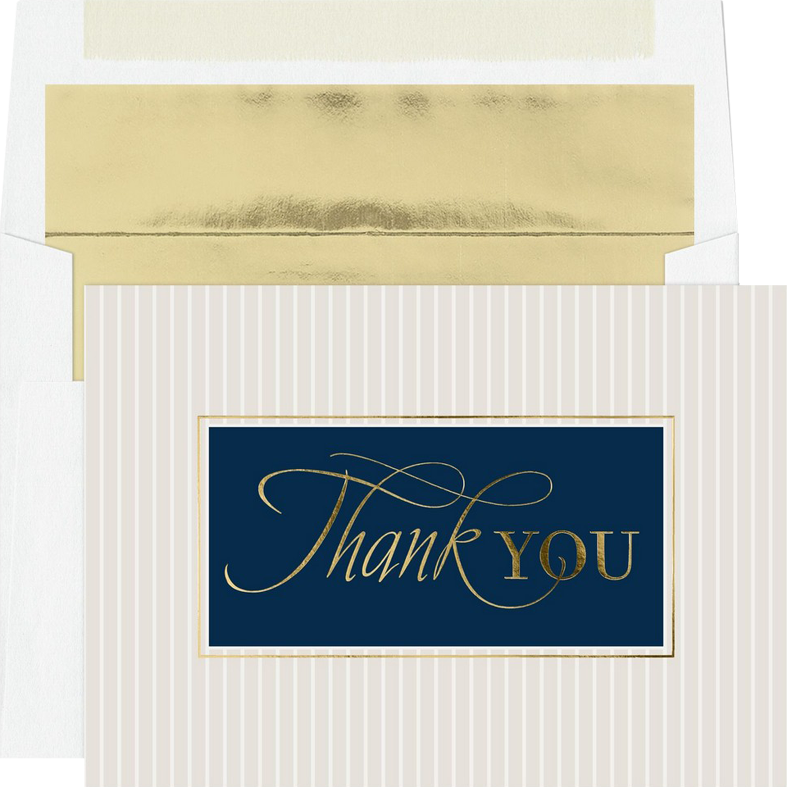 JAM Paper Stripes Thank You Cards, 25ct.