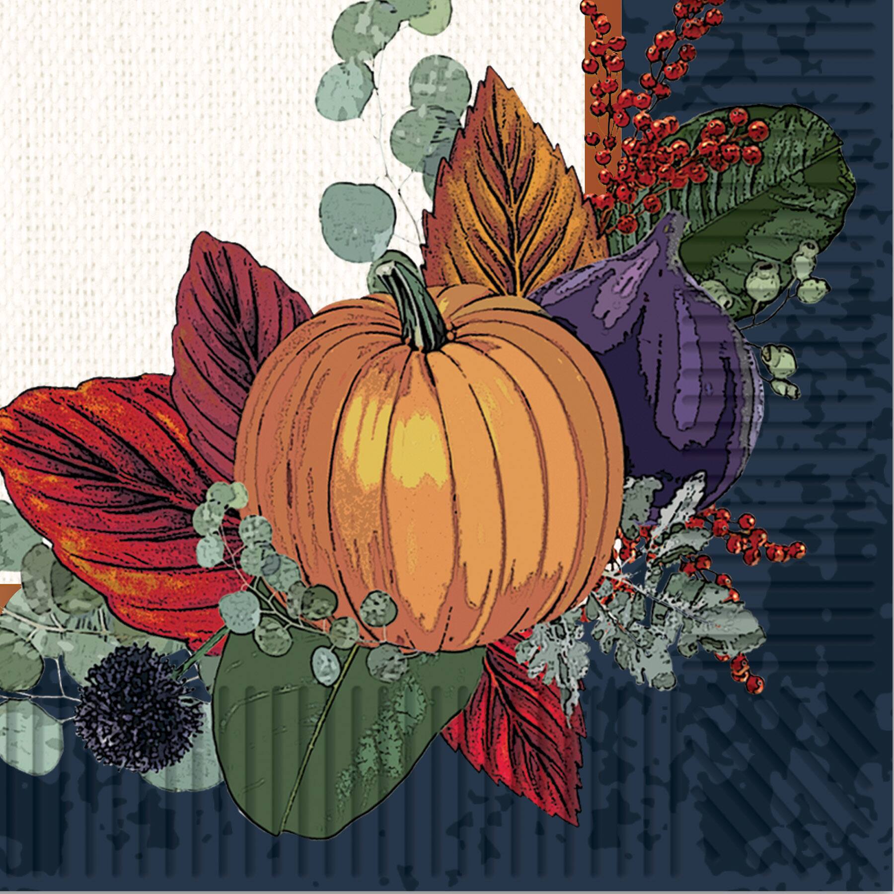 Beistle 6.5" x 6.5" Fall Thanksgiving Luncheon Napkins, 32ct.