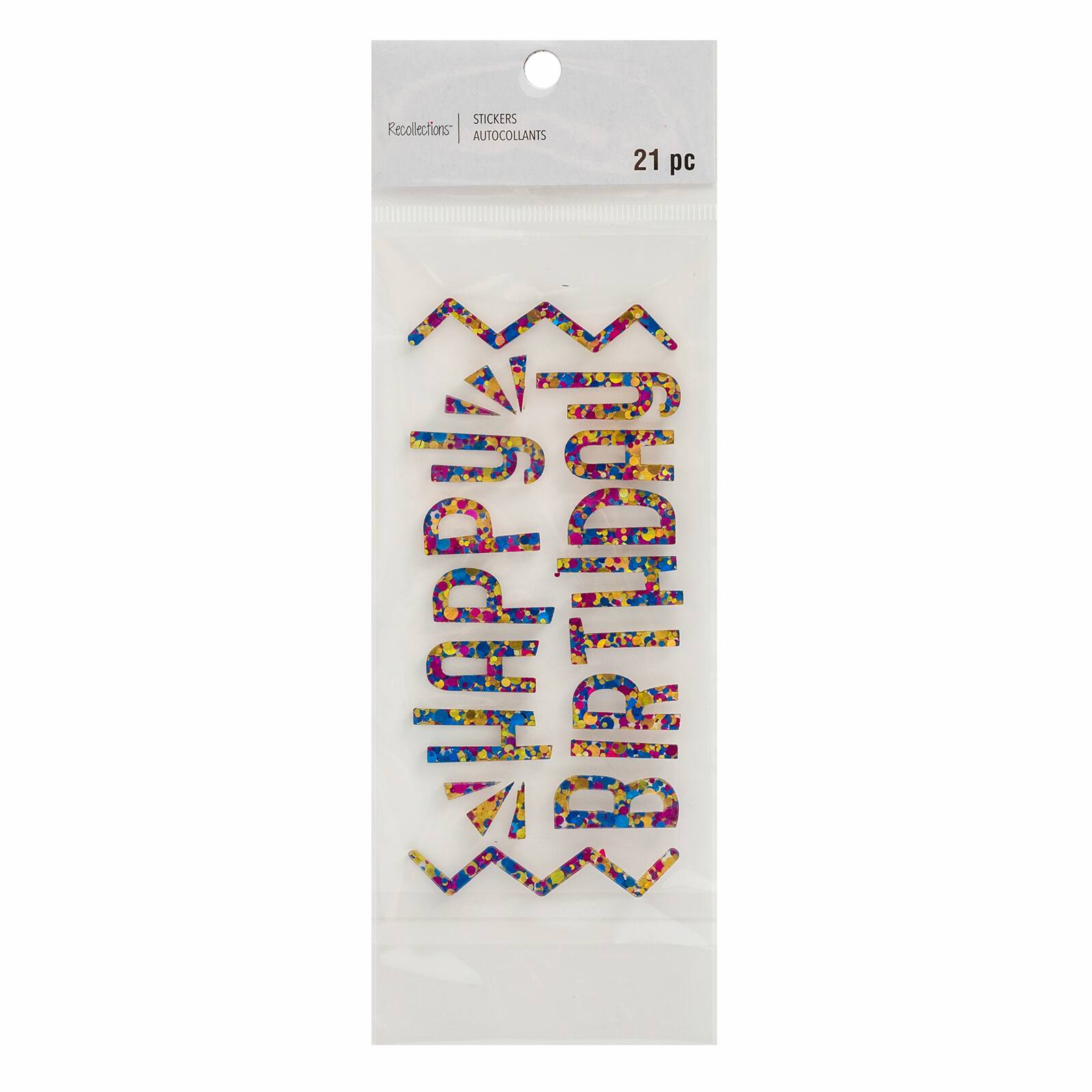 Confetti Happy Birthday Stickers by Recollections™