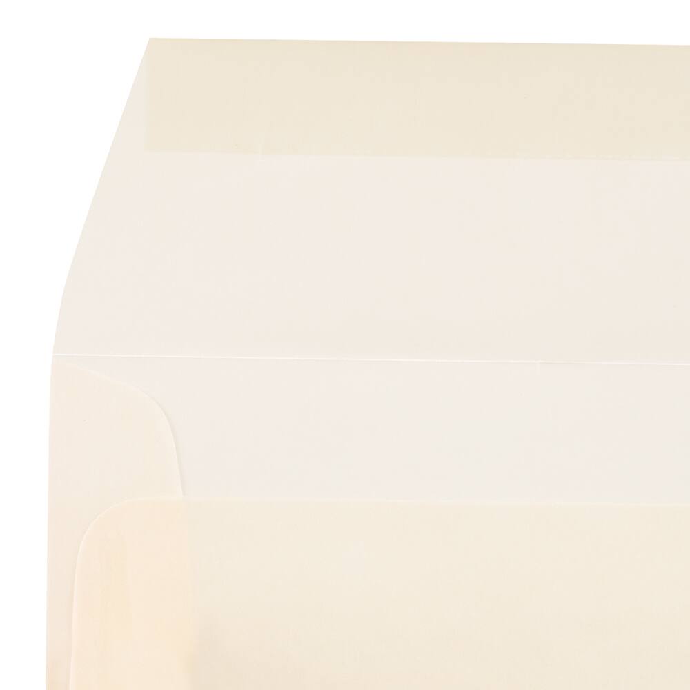 JAM Paper 5.5" x 5.5" Square Translucent Vellum Invitation Envelopes