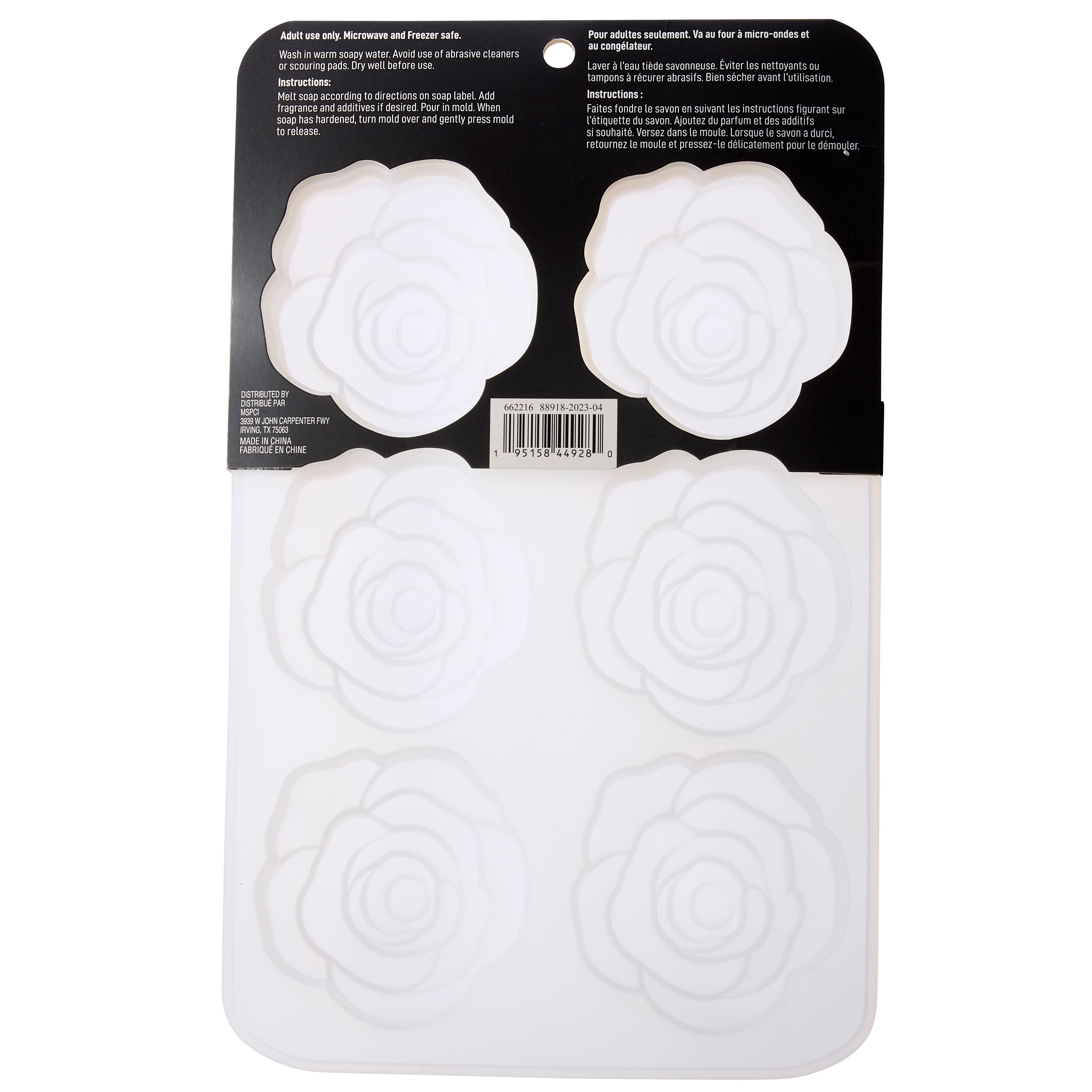 12 Pack: Silicone Rose Soap Mold by Make Market®