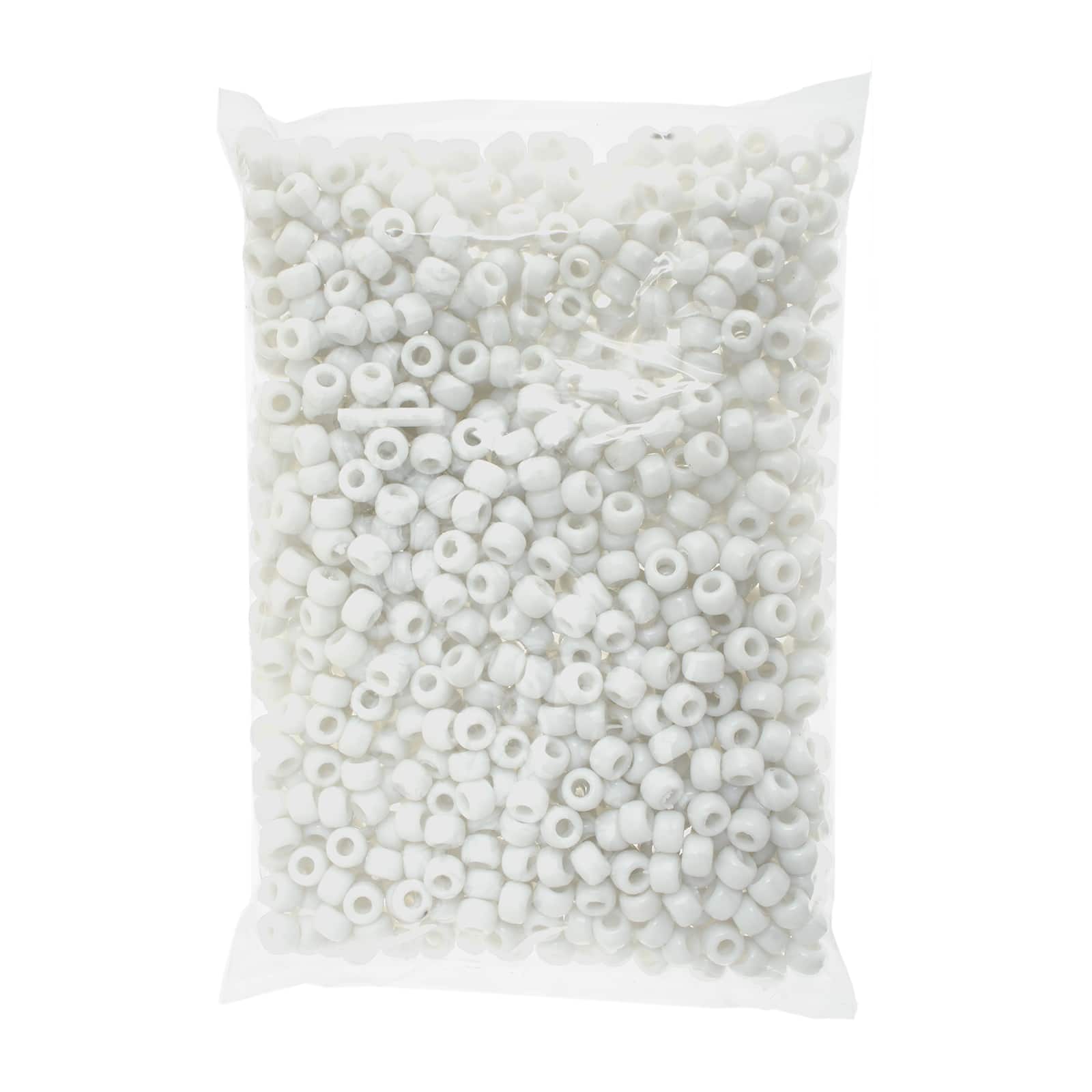 John Bead 9mm Opaque Plastic Pony Beads, 1,000ct