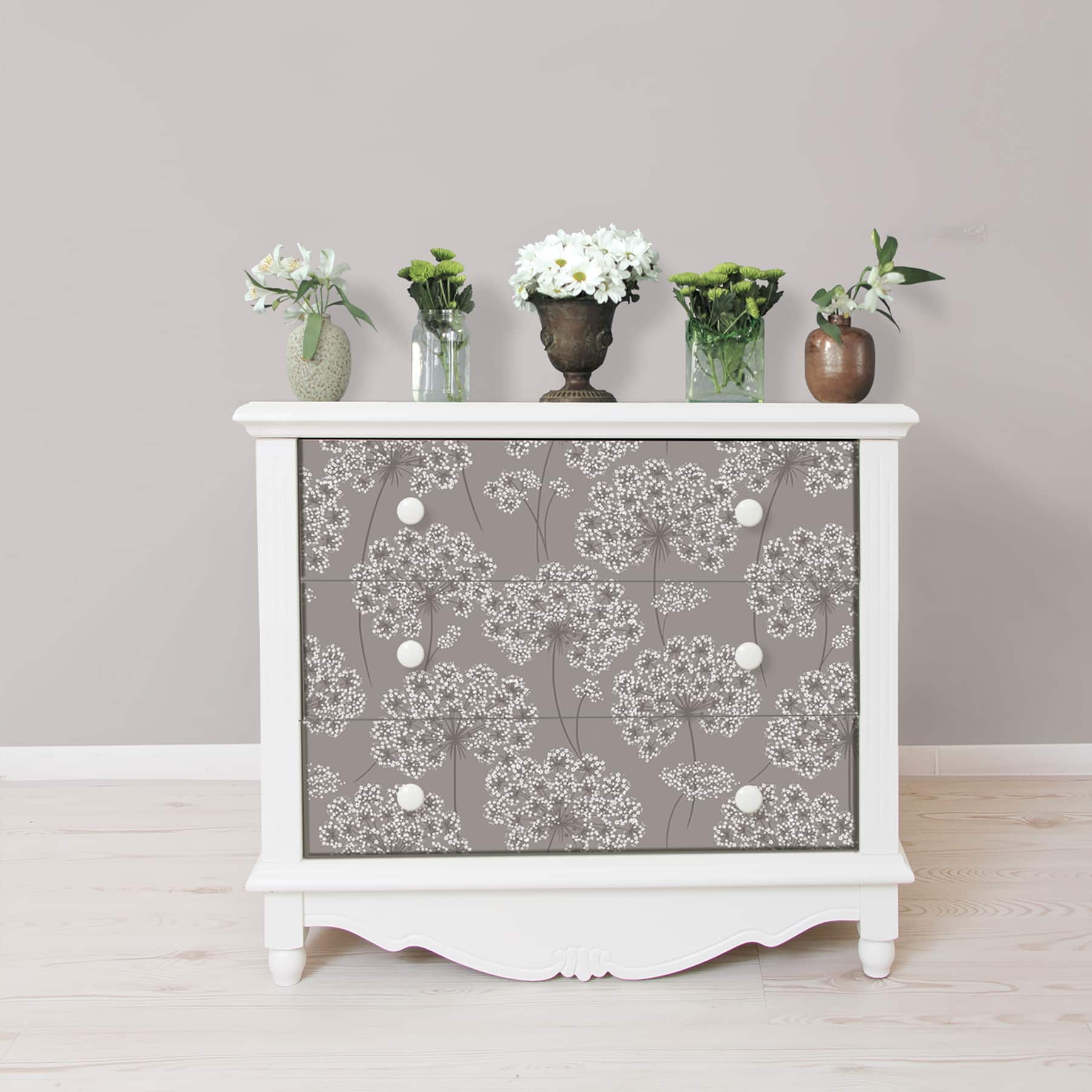 NuWallpaper Angelica Gray Peel & Stick Wallpaper