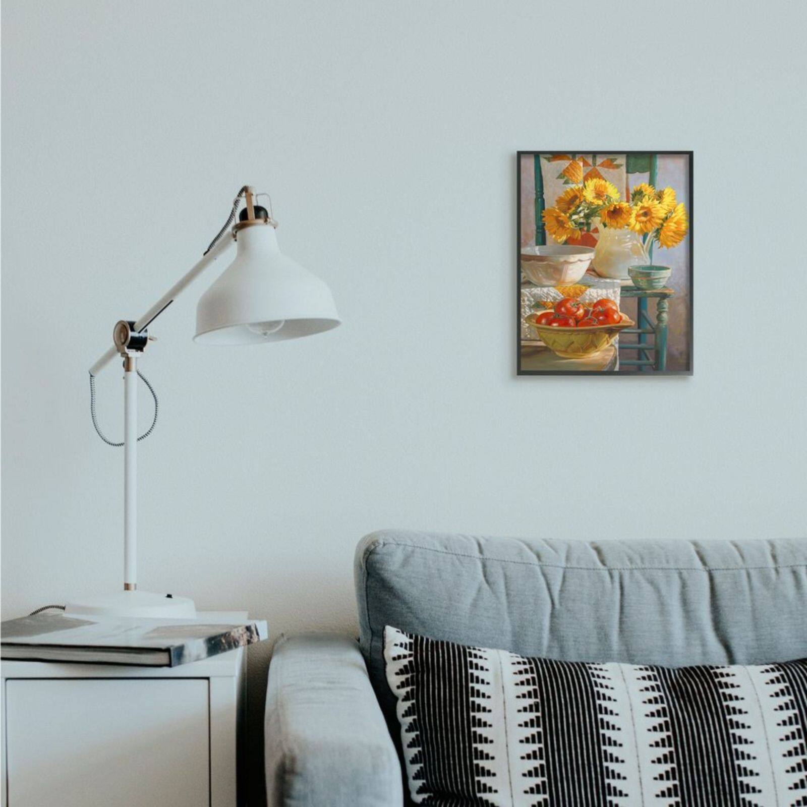 Stupell Industries Autumn Sunflower Harvest Still Life Framed Wall Art