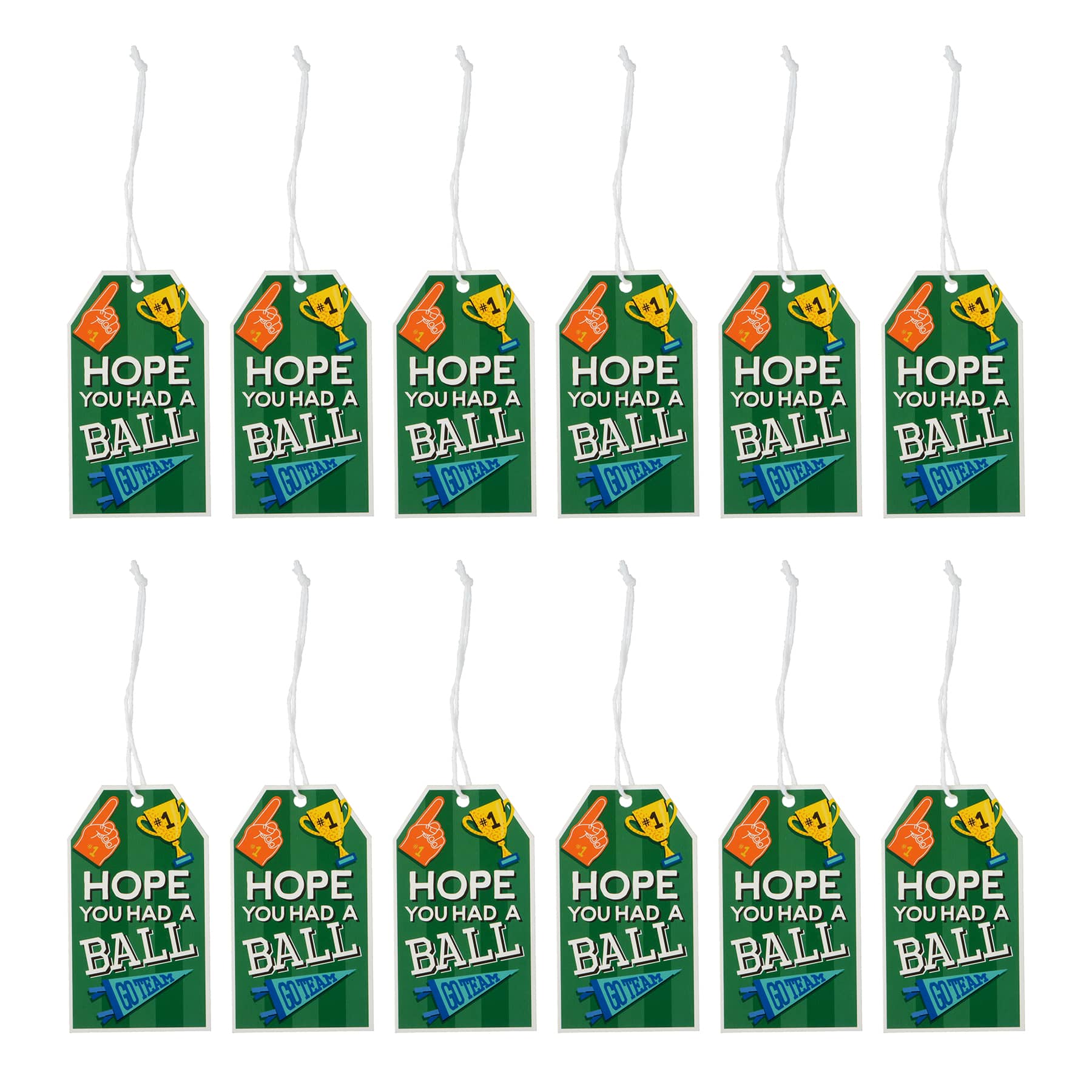 24 Packs: 12 ct. (288 total) Sports Gift Tags by Celebrate It™