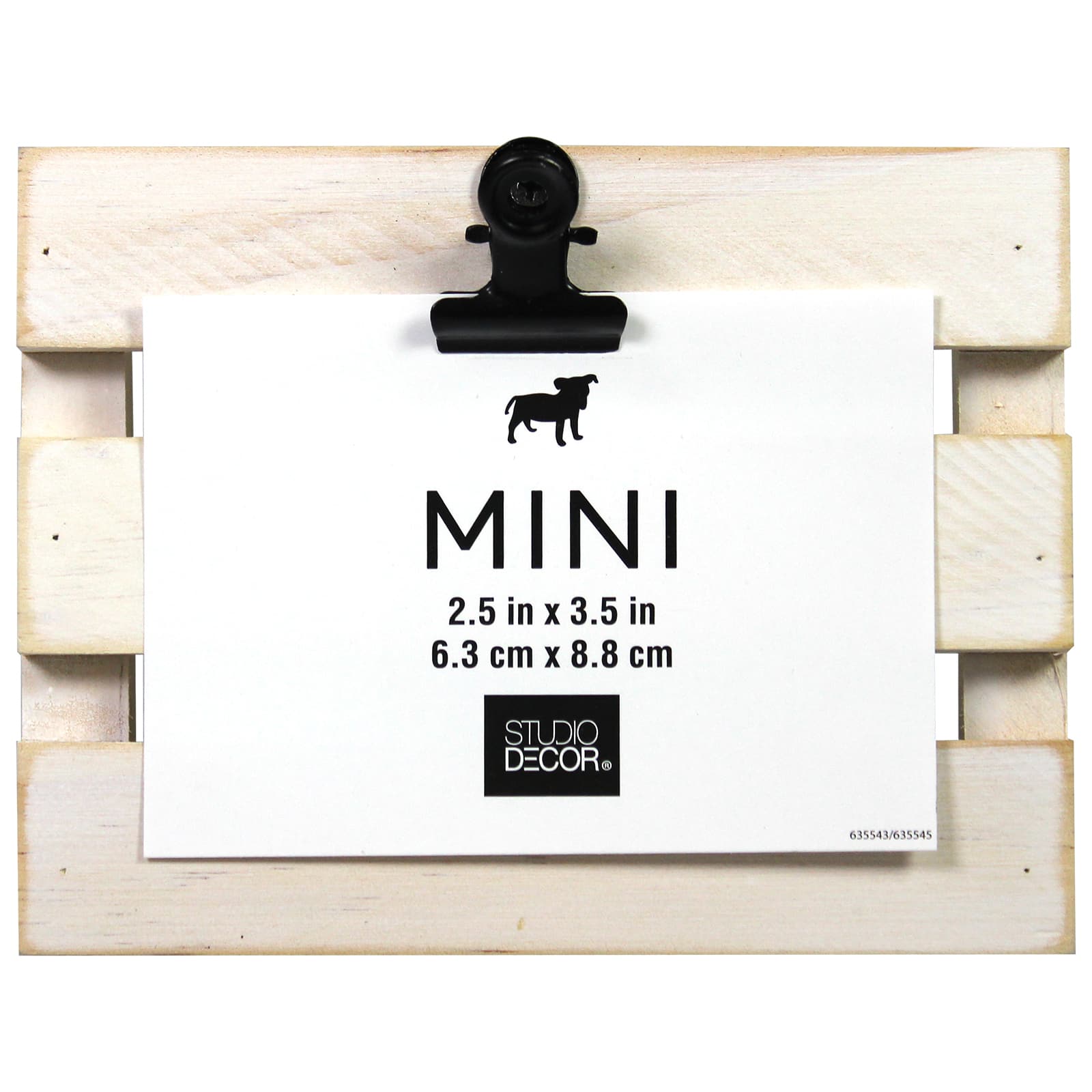 Natural Slatted Mini Clip Frame by Studio Décor®