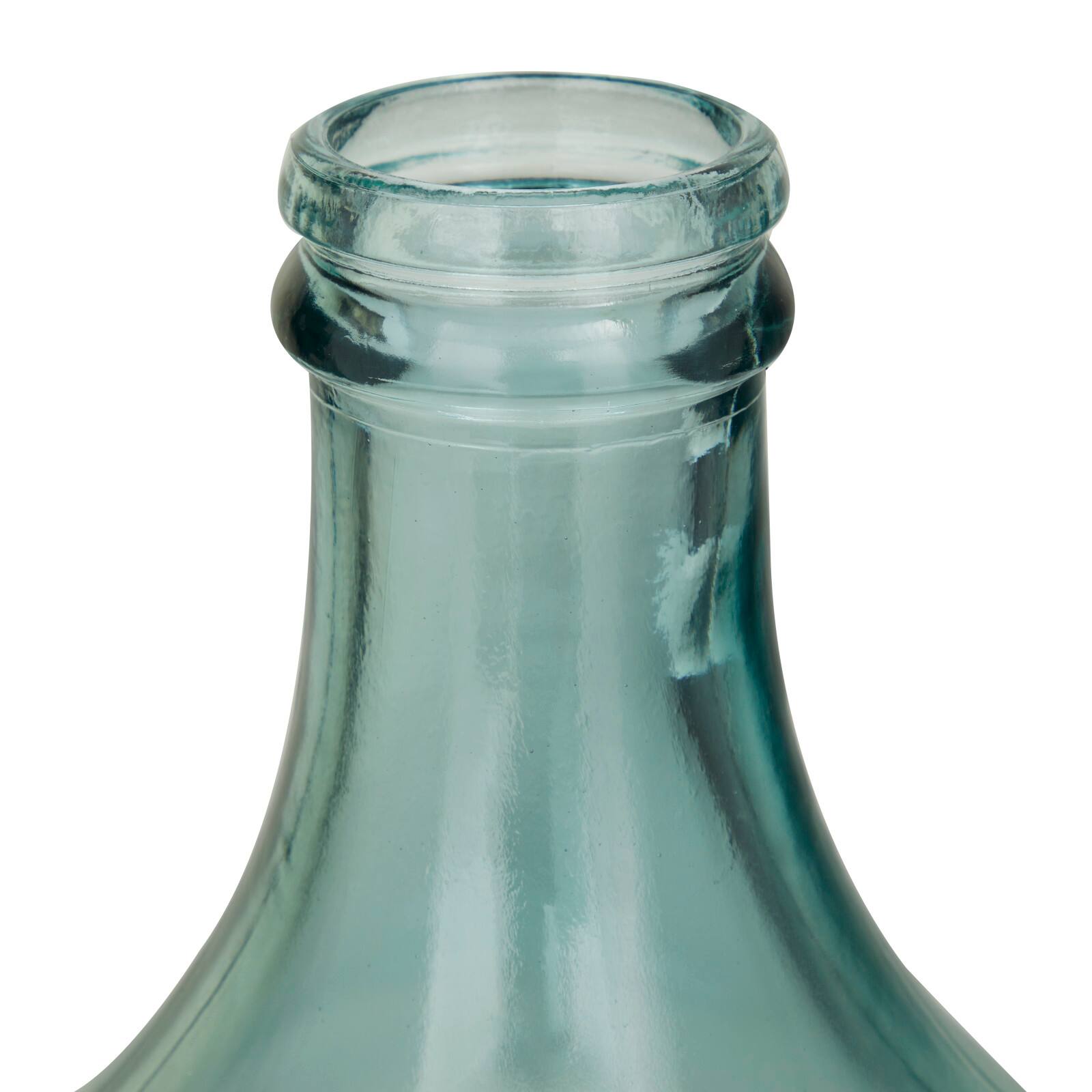 Blue Recycled Glass Handmade Spanish Vase 11" x 11" x 17"