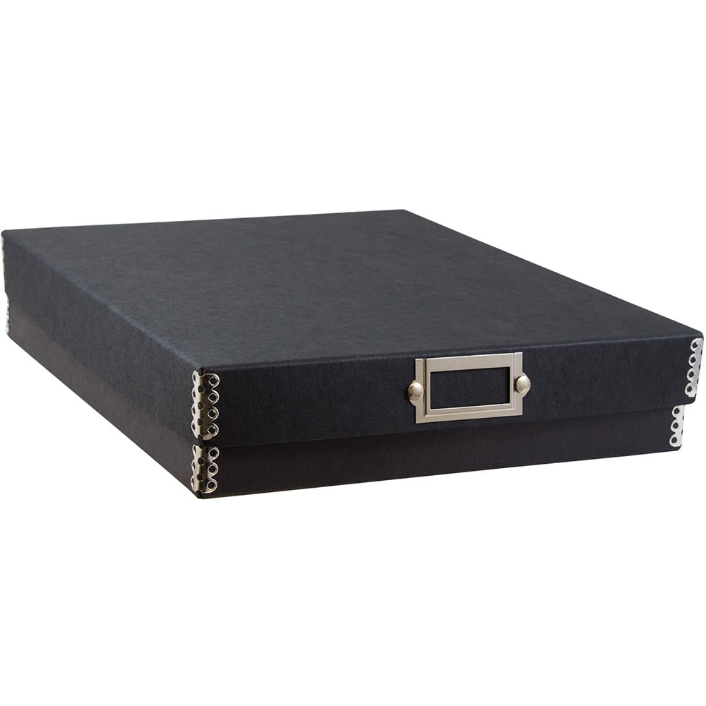 JAM Paper Black Kraft File Box