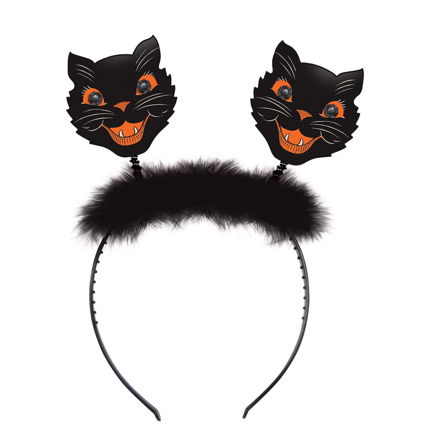 Beistle Vintage Halloween Cat Bopper Headbands, 4ct.