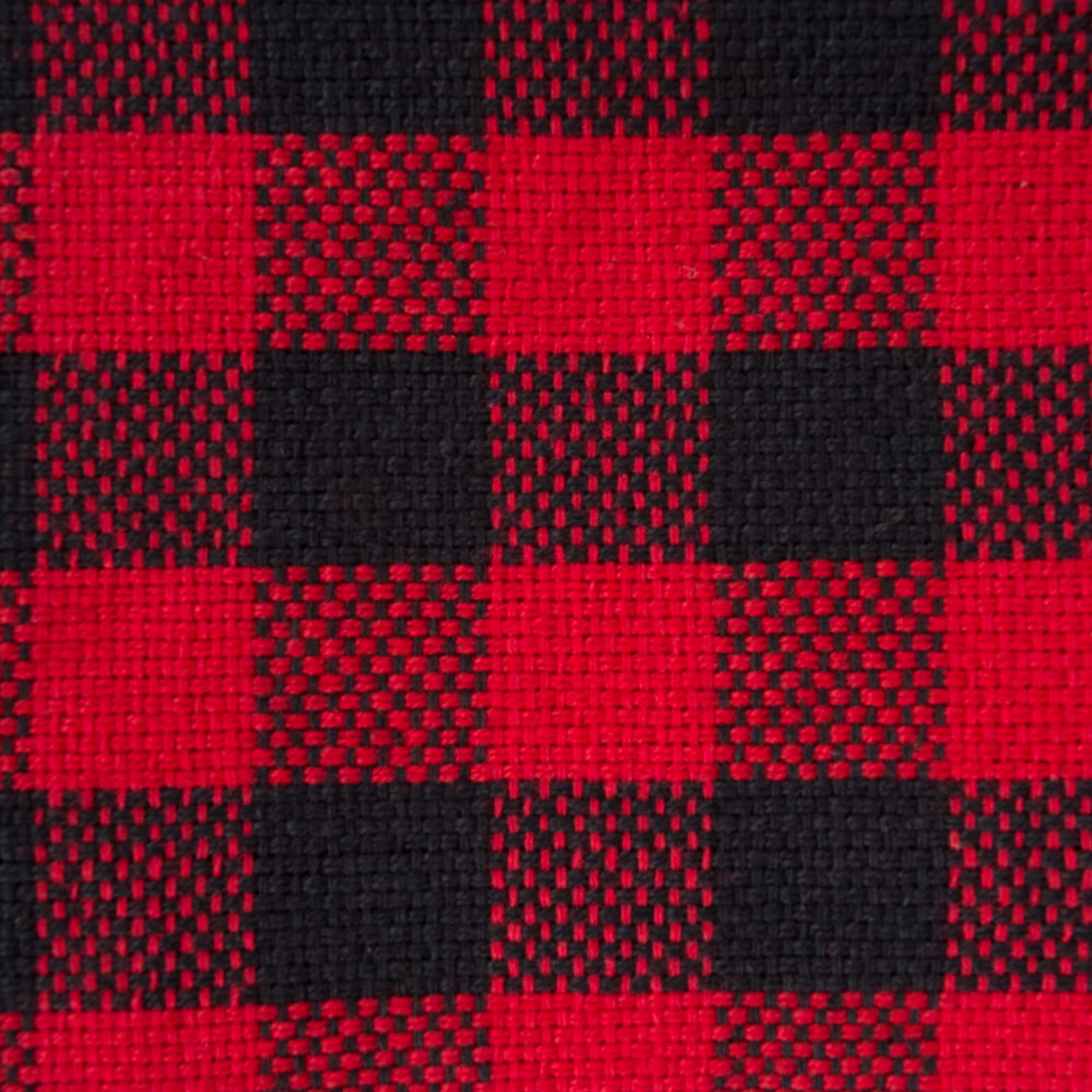 DII® Tango Red Logger Check Dishtowel & Dishcloth Set