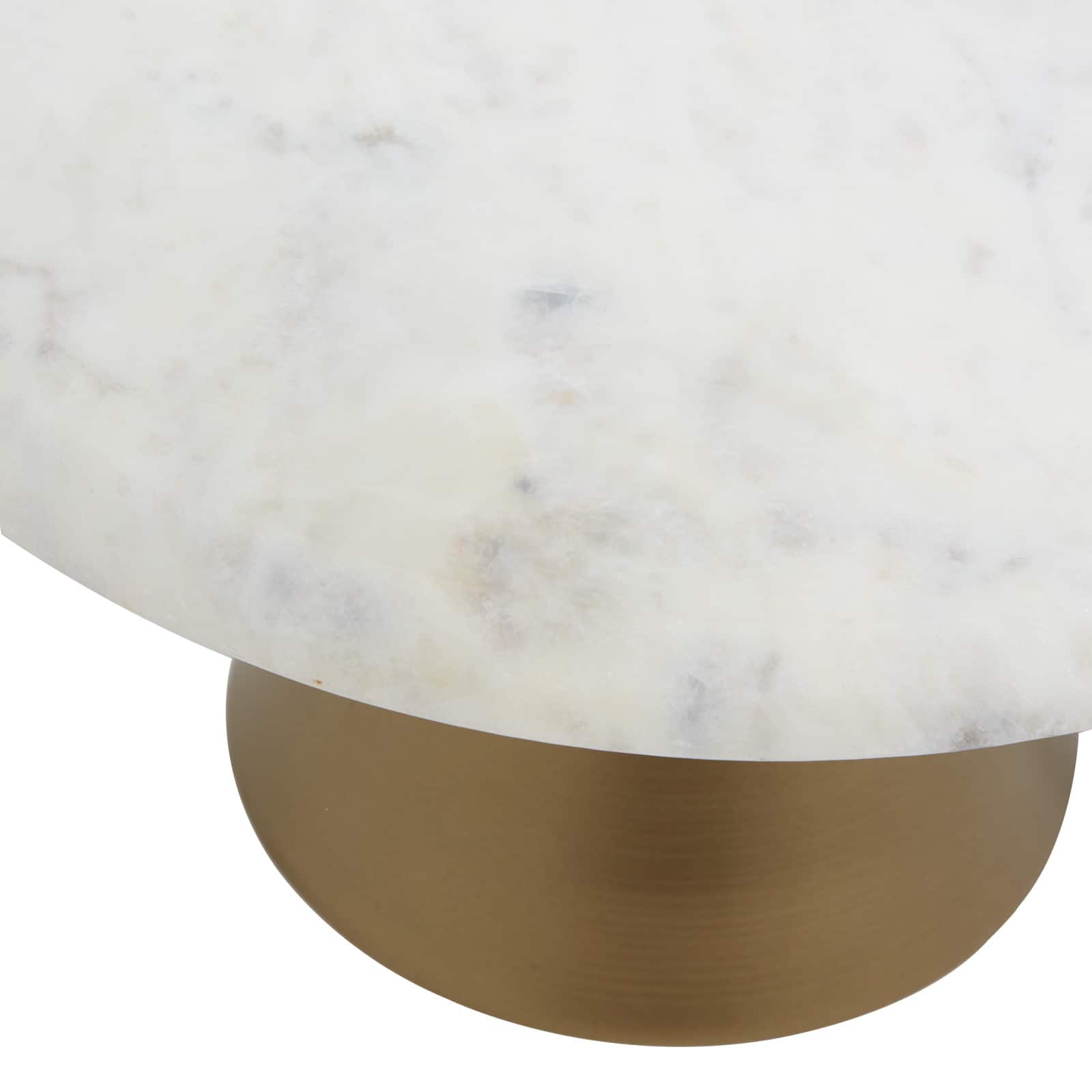 Gold Marble Contemporary Cake Stand, 7" x 12" x 12"