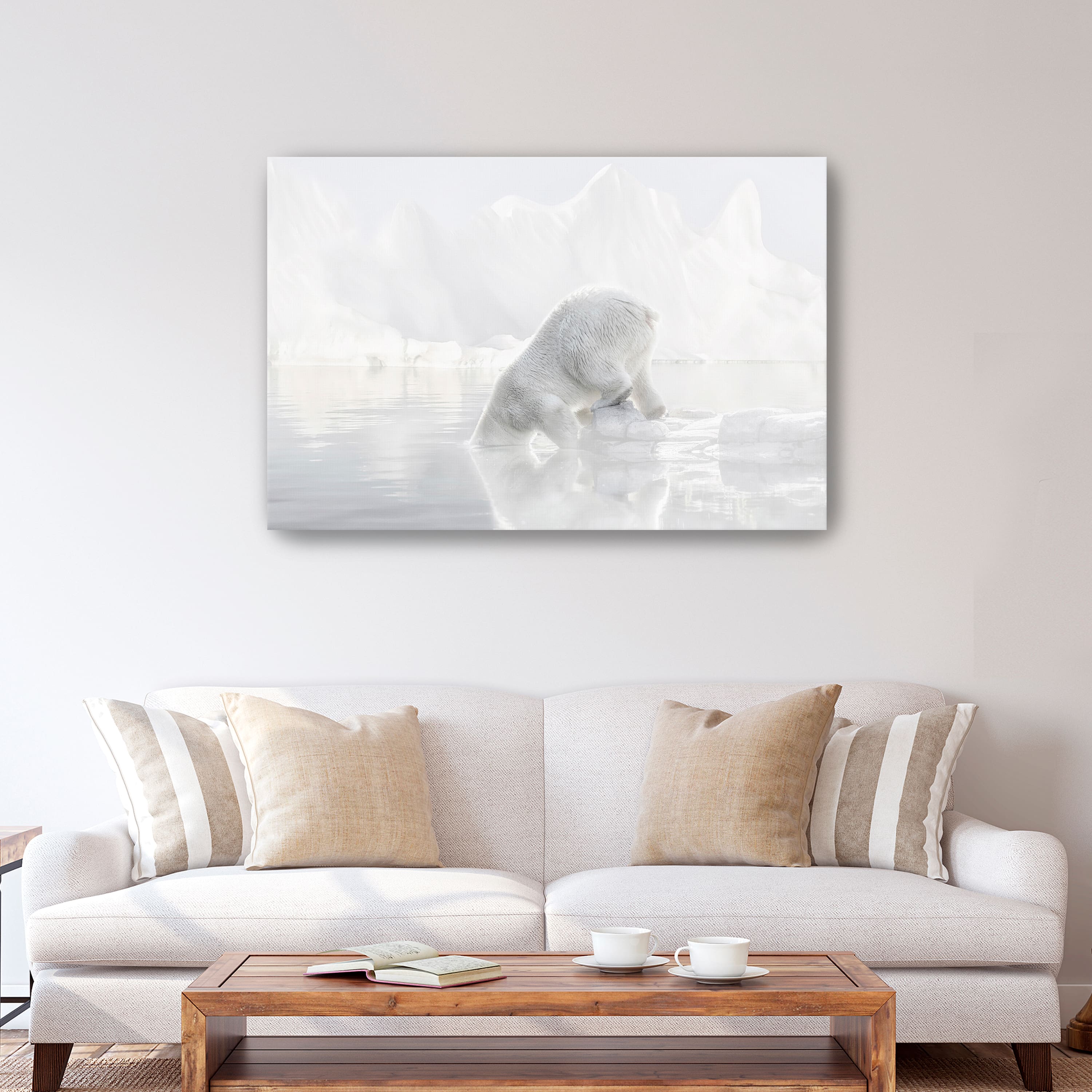 Going for a Swim Canvas Giclee