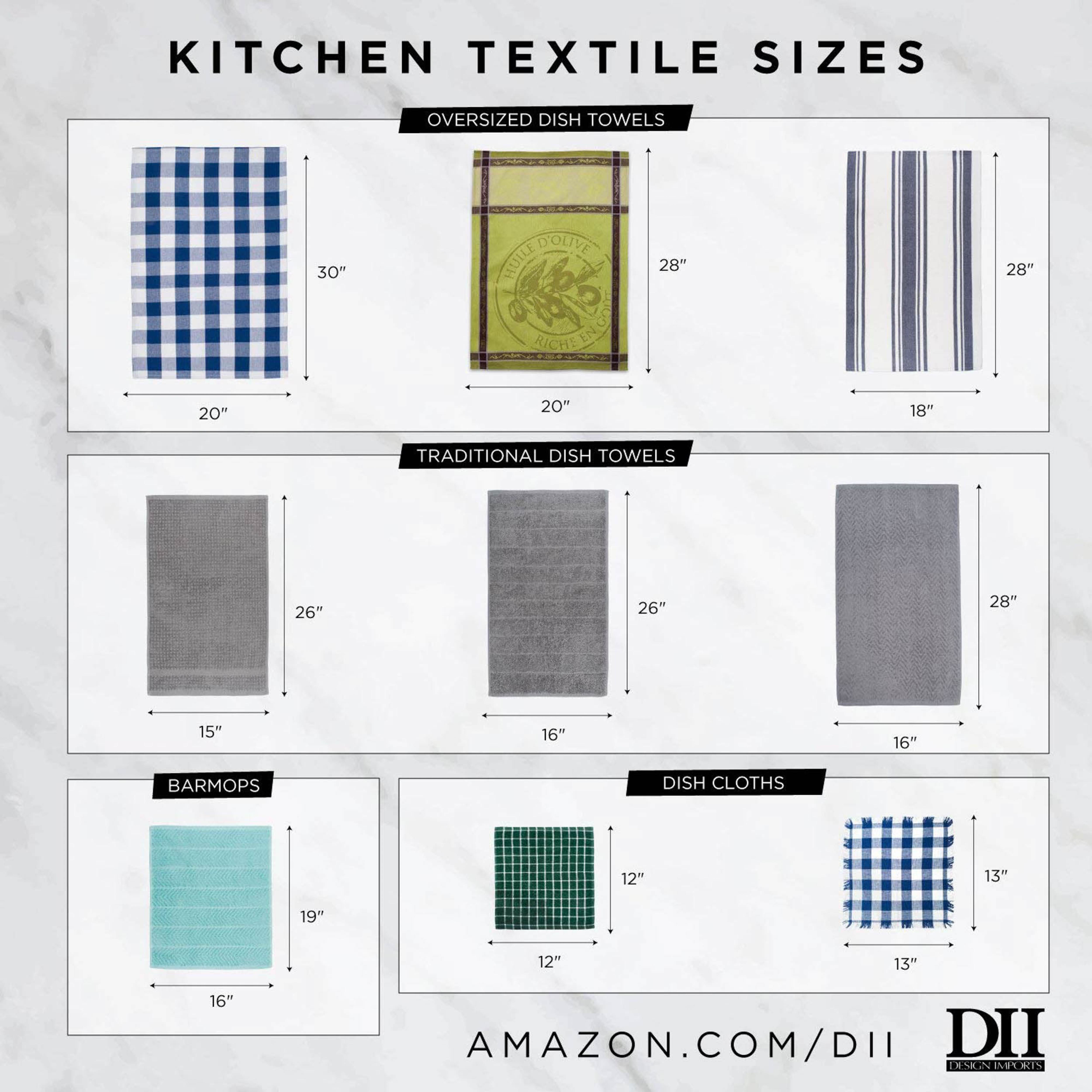 DII® Pink Buffalo Check Dishtowels, 3ct.