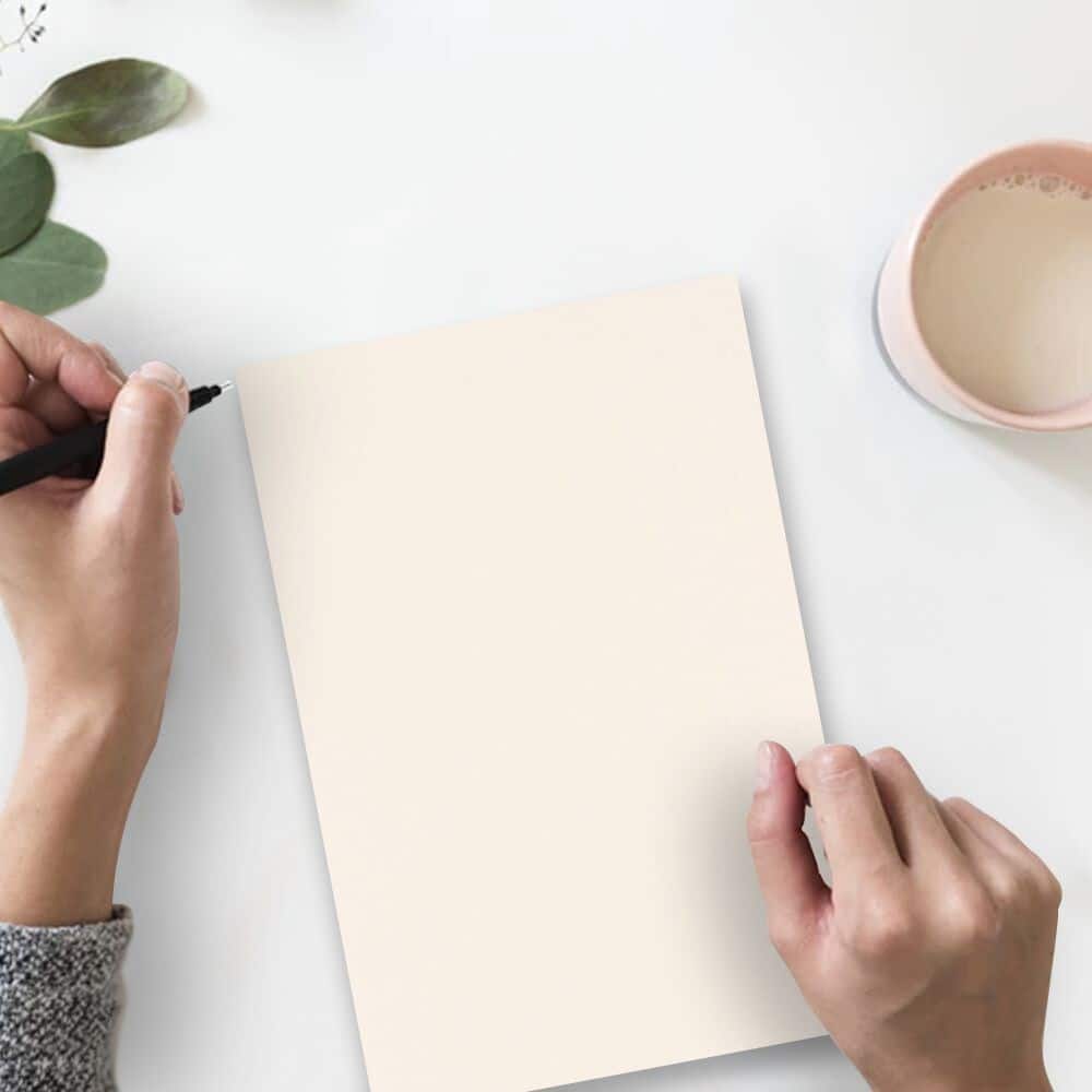 JAM Paper Strathmore Natural White Wove 8.5" x 11" Cardstock, 50 Sheets