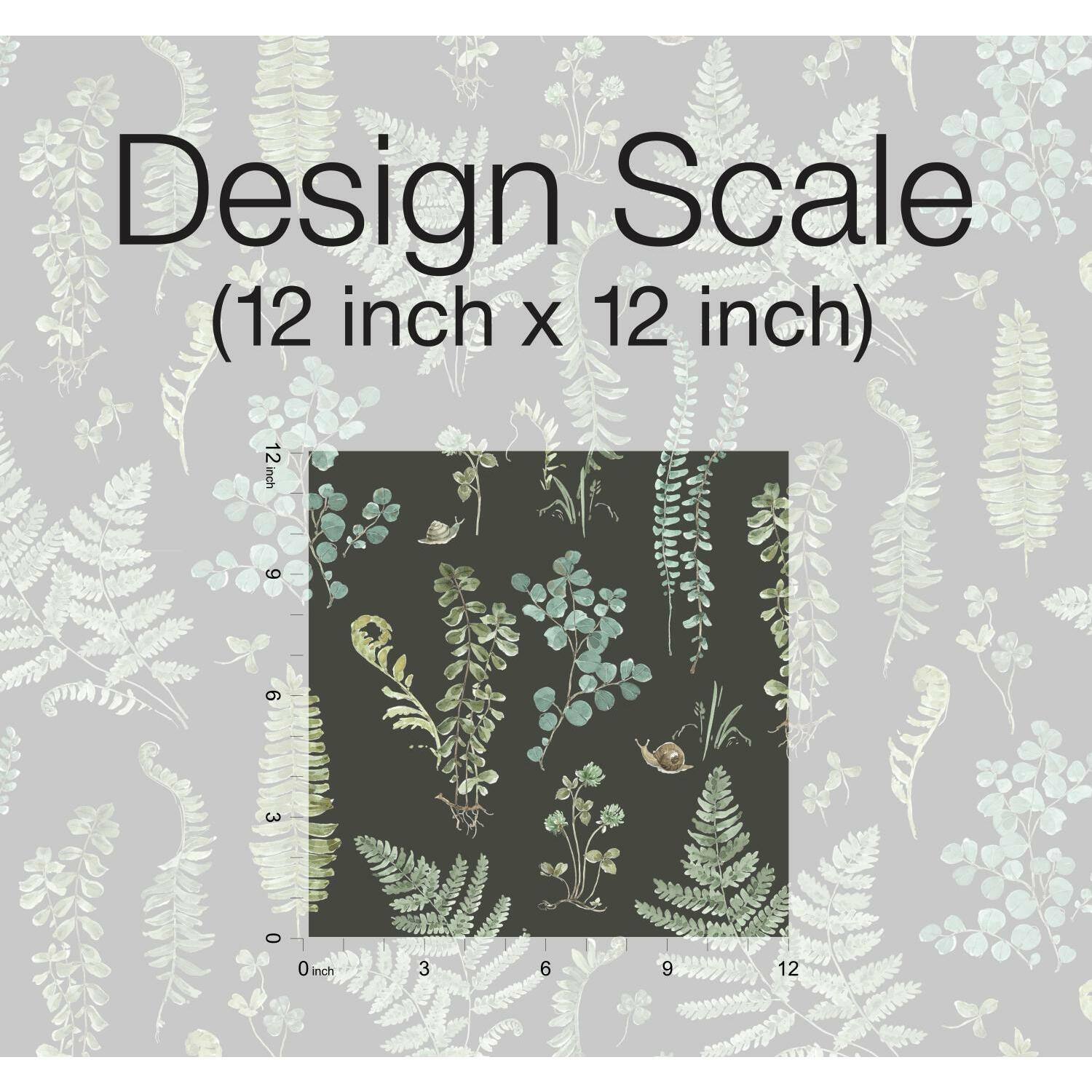 RoomMates Sage Fern Study Peel & Stick Wallpaper