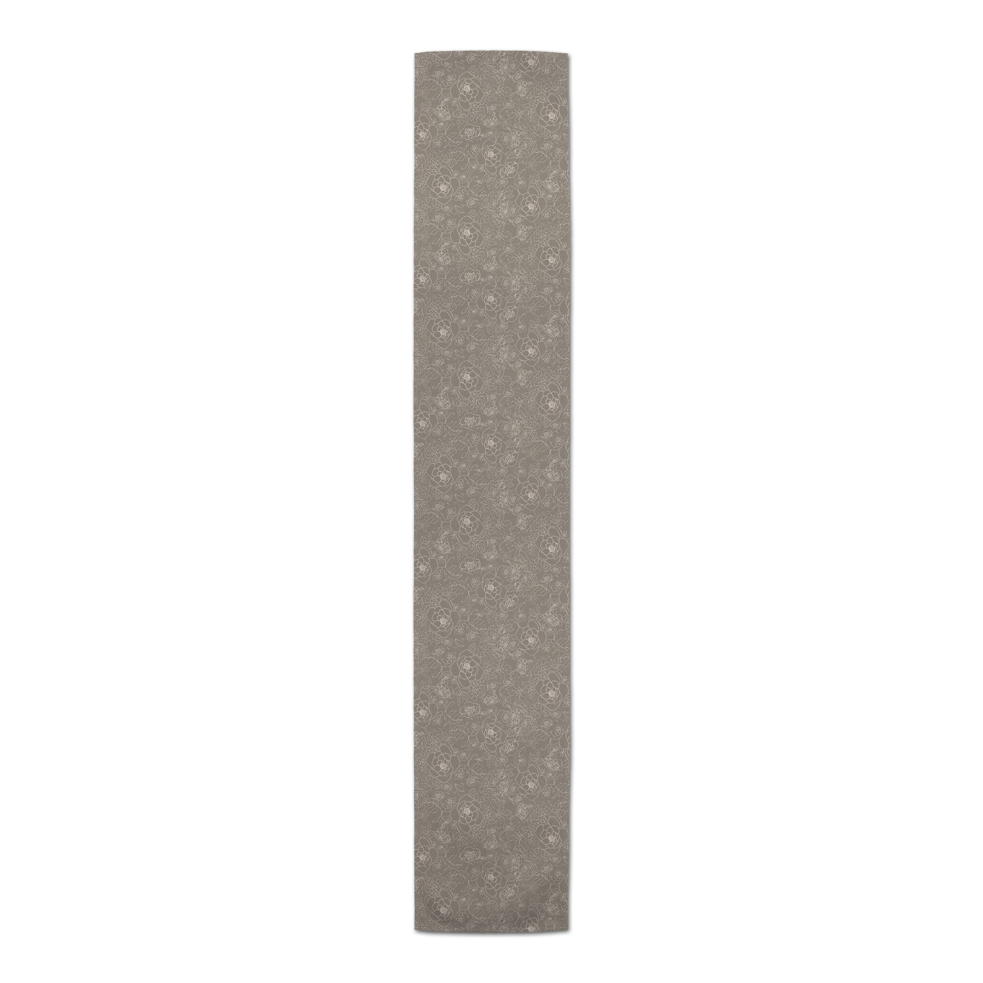 72" Line Floral Cotton Twill Runner