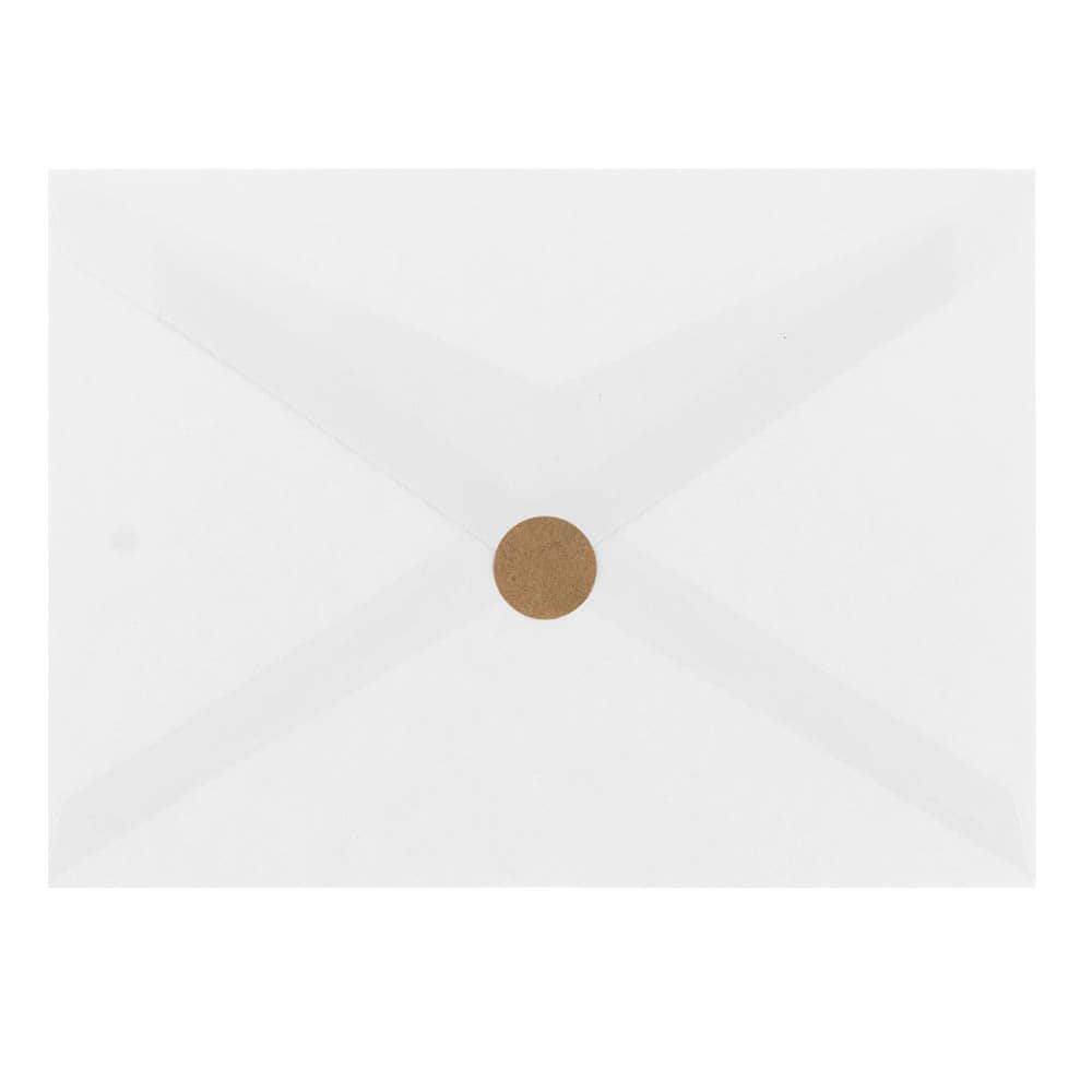 JAM Paper Brown Kraft Circle Label Stickers