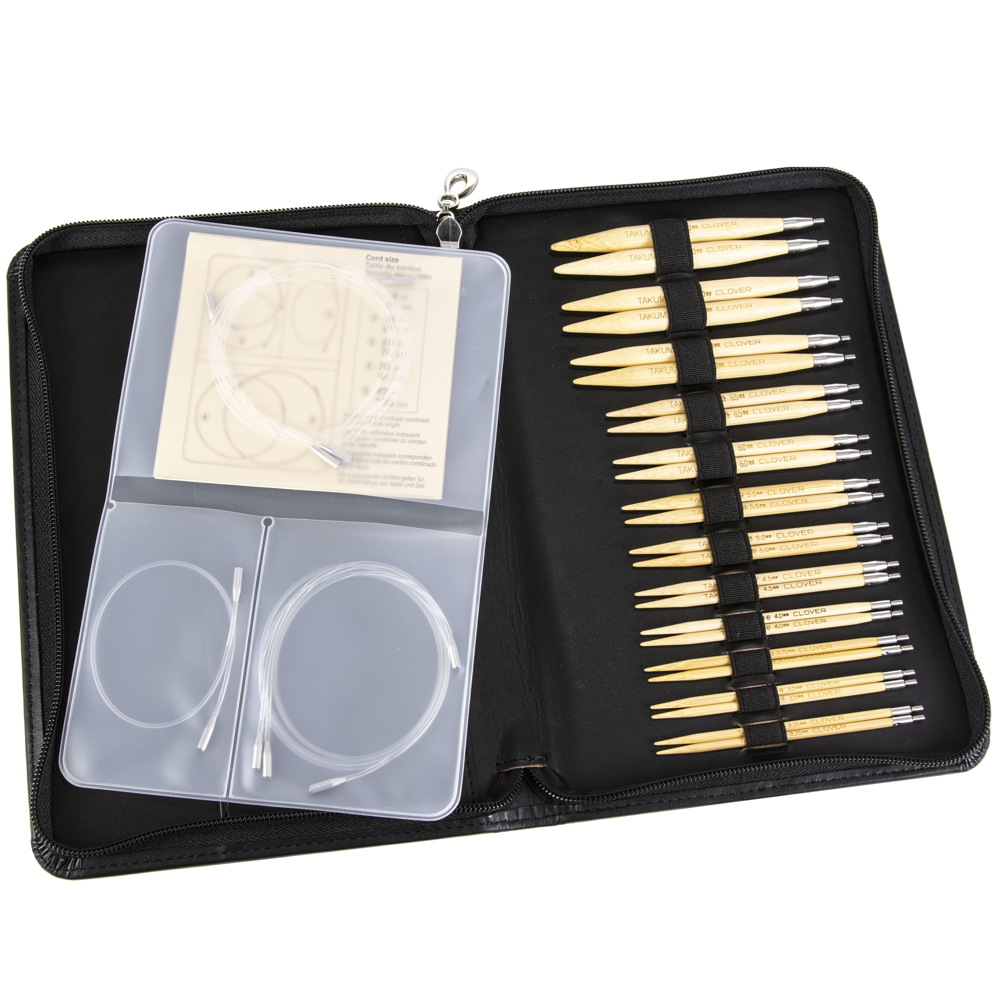 Clover Takumi® Bamboo Interchangeable Circular Knitting Needle Set