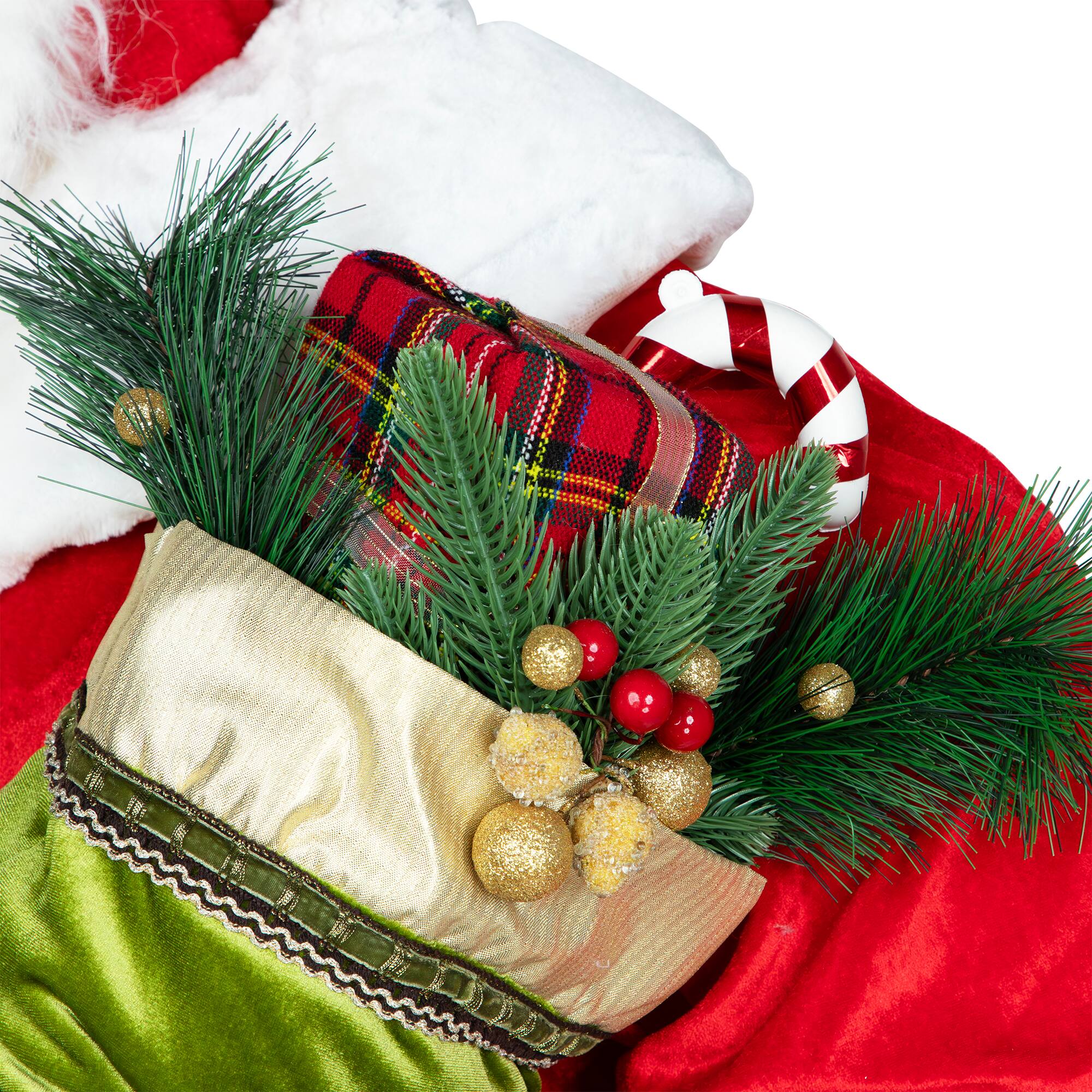 5ft. Red Musical Inflatable Santa Claus Christmas Figurine