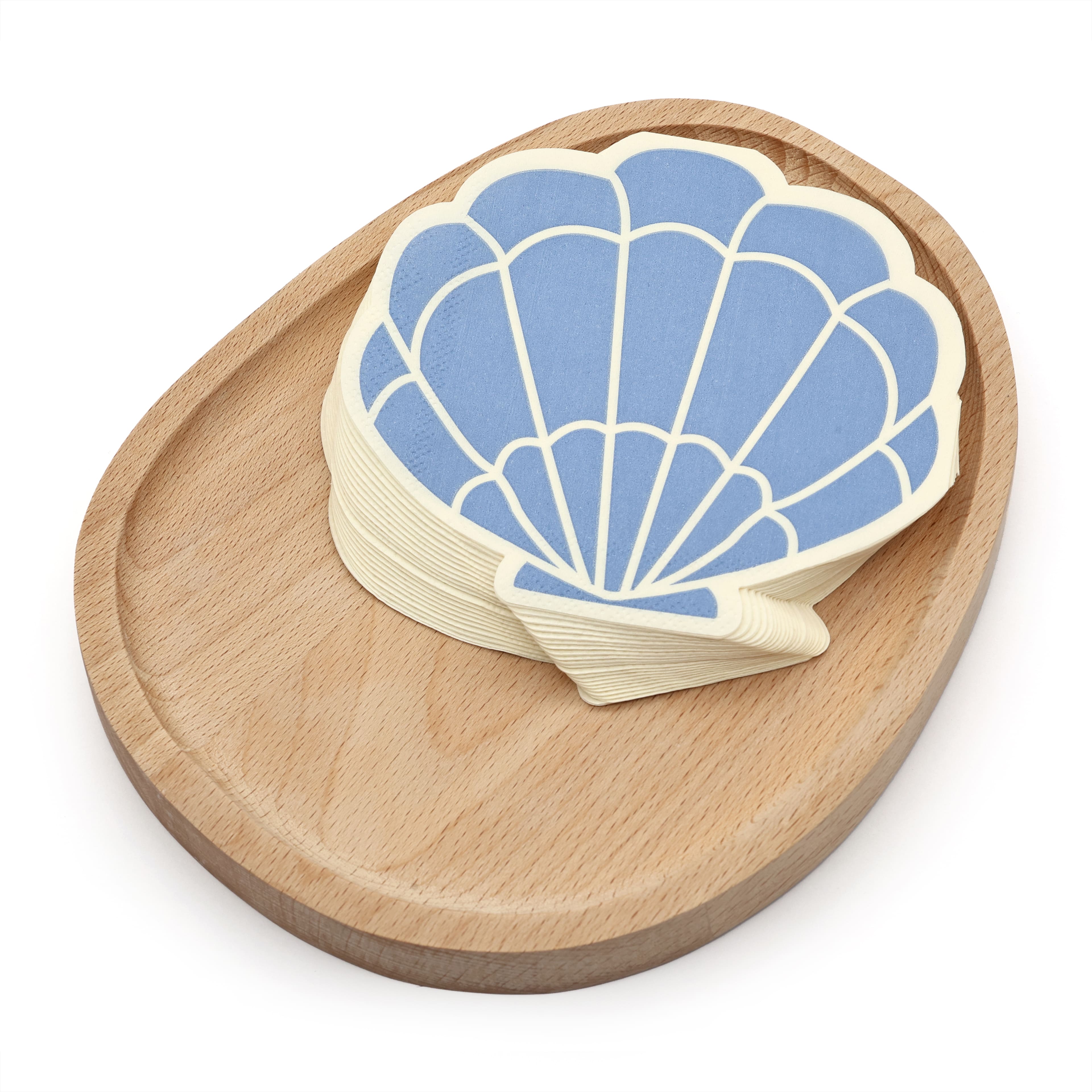 Modern Coast Seashell Shaped Beverage Napkins, 20ct. by Celebrate It™