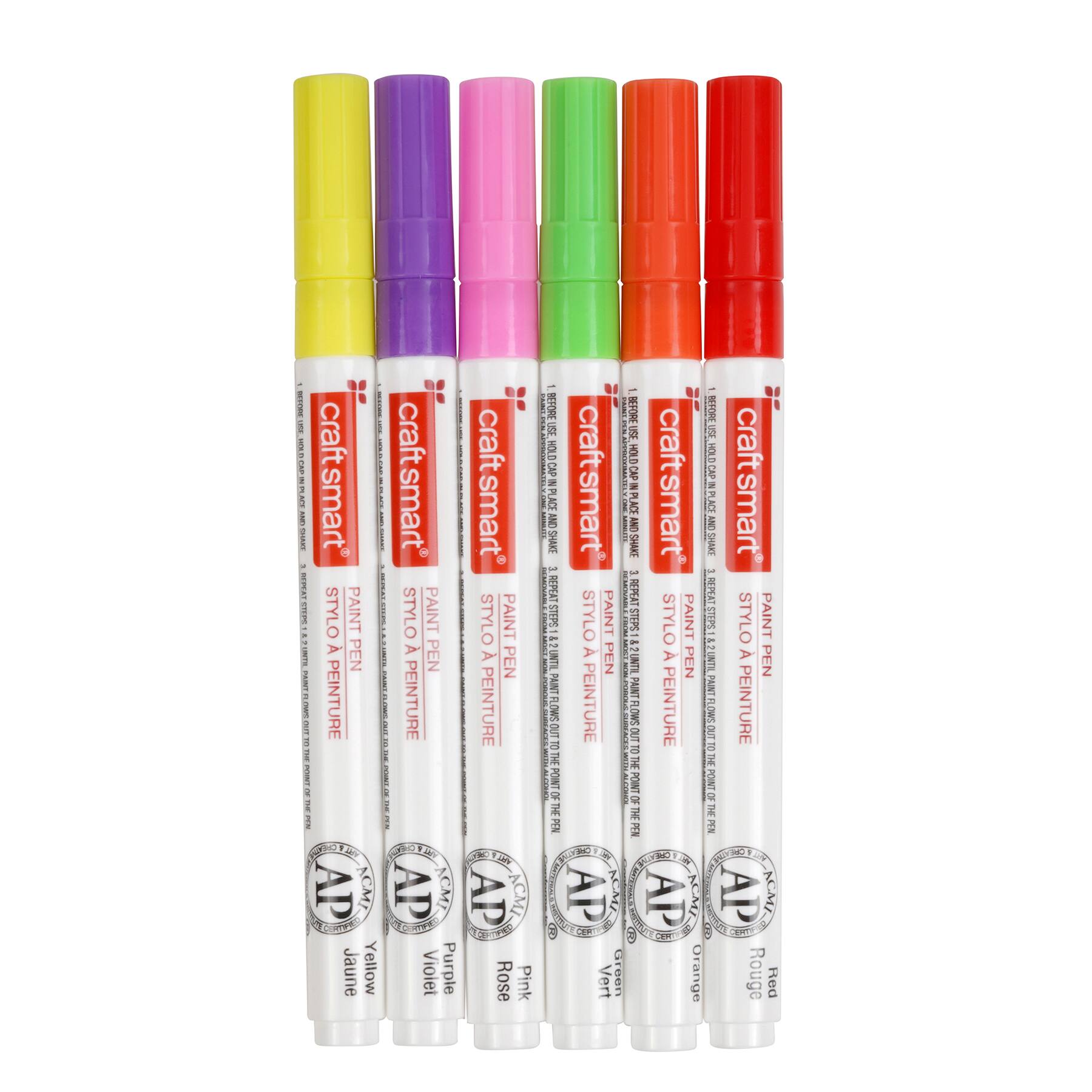 12 Packs: 6 ct. (72 total) Hot Colors Medium Line Paint Pen Set by Craft Smart®