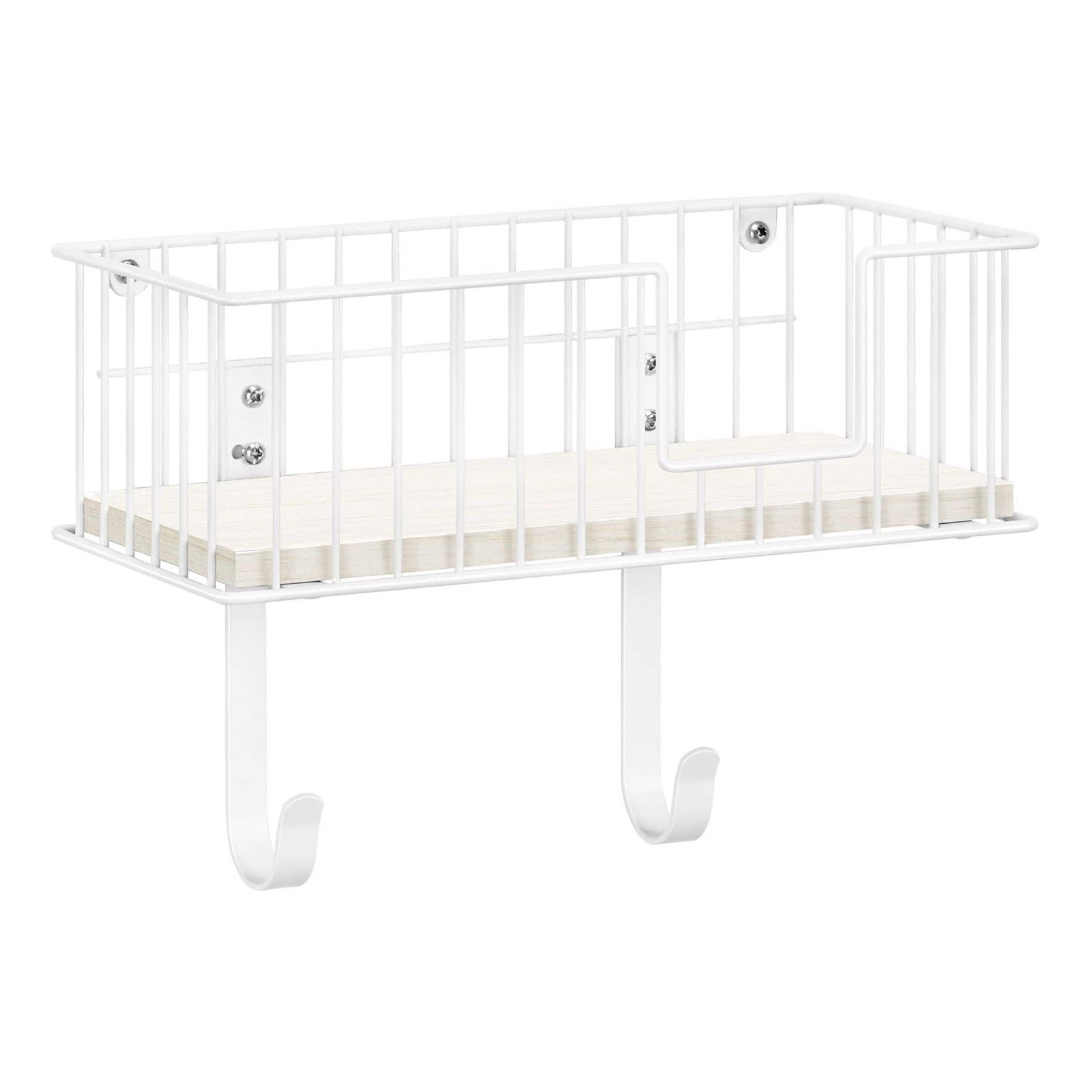 NEX™ White Wall-Mounted T-Leg and Y-Leg Ironing Board Holder