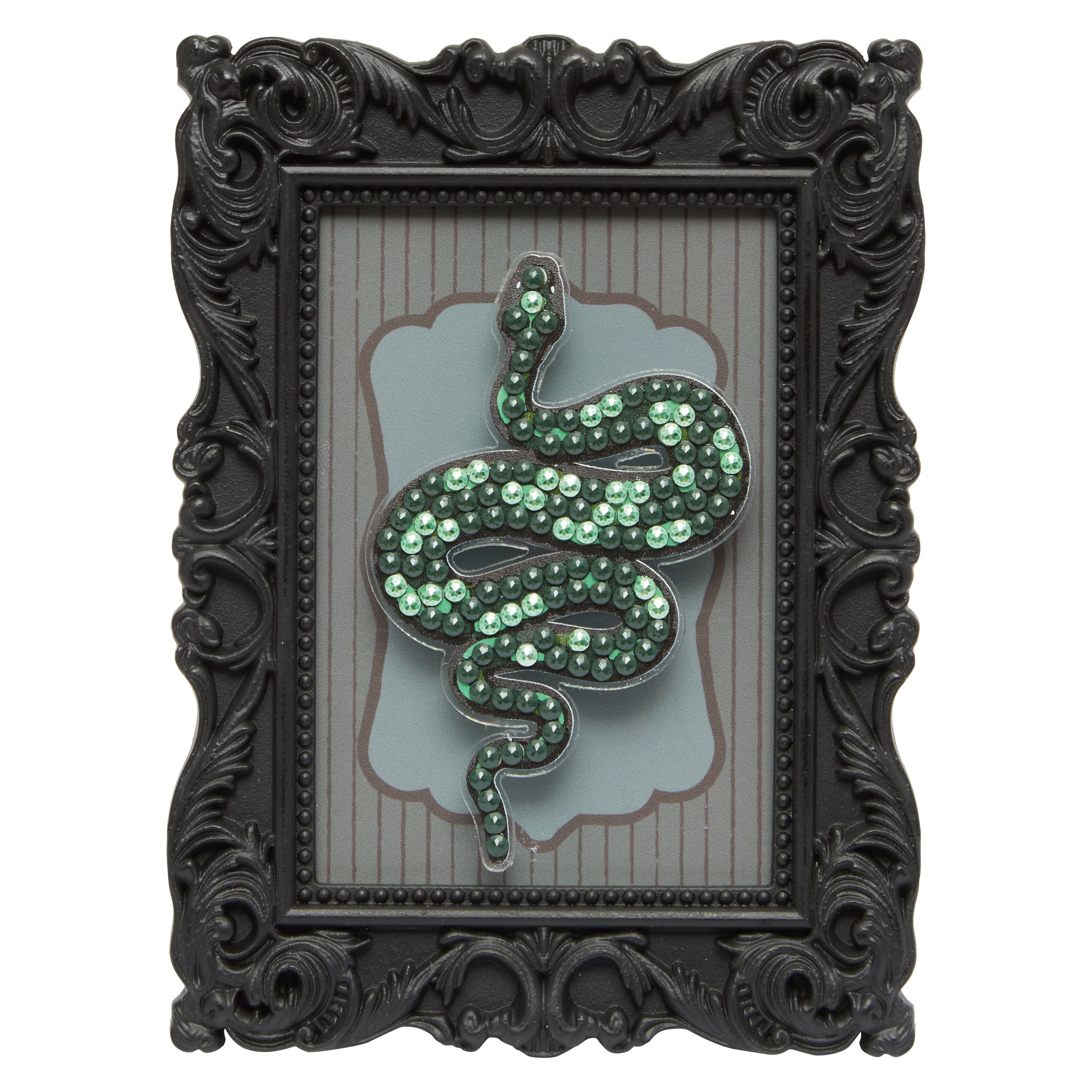 2" x 3" Green Snake Acrylic Surface Diamond Art Kit with Frame by Make Market®