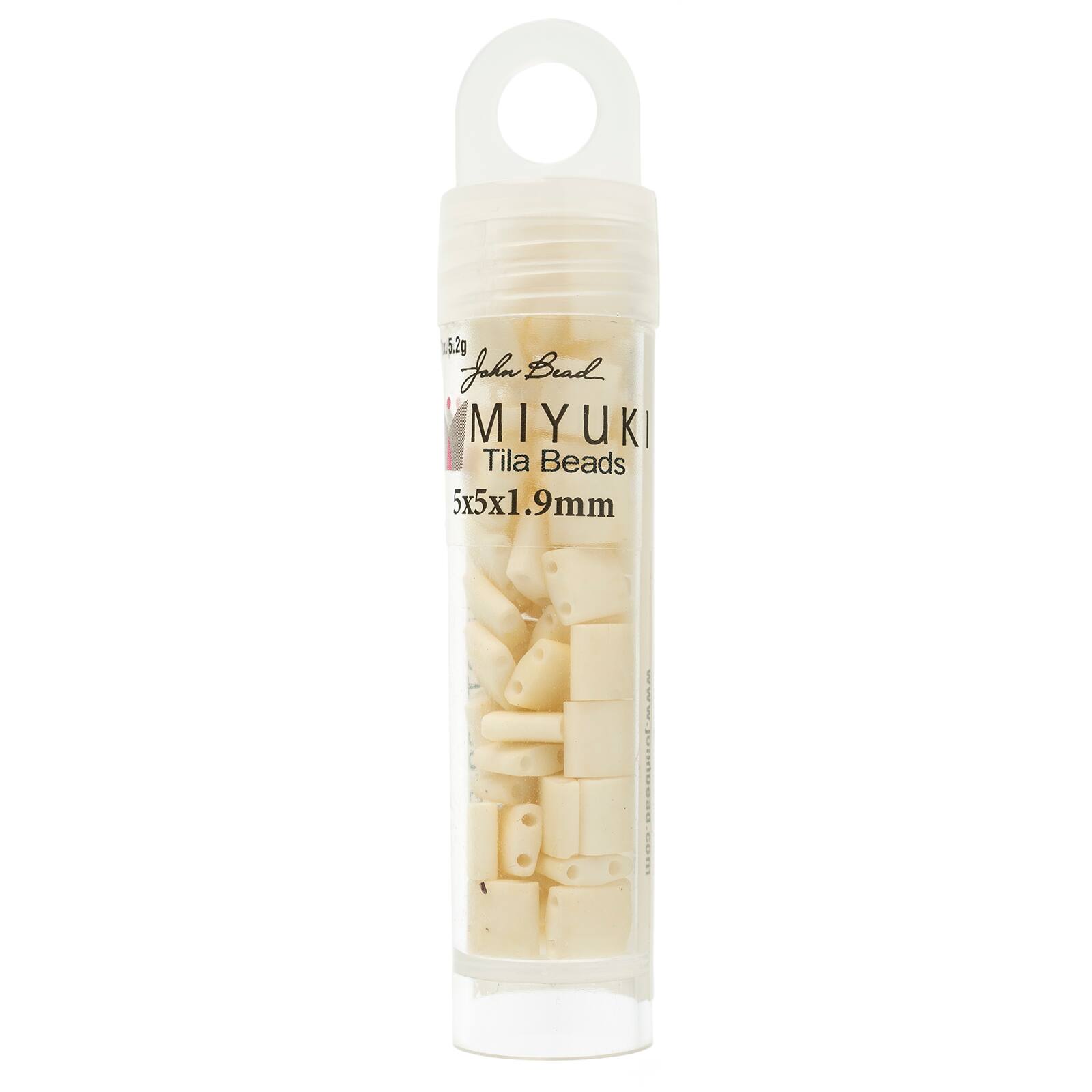 Miyuki® TILA® 5mm Opaque Matte Glass Beads Vial