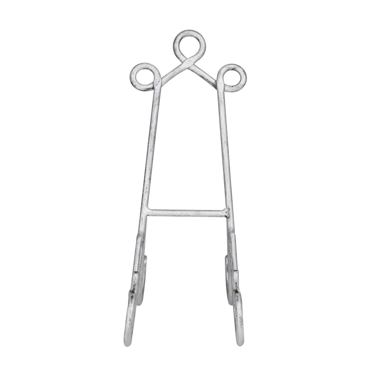 14" Gray Metal Traditional Easel