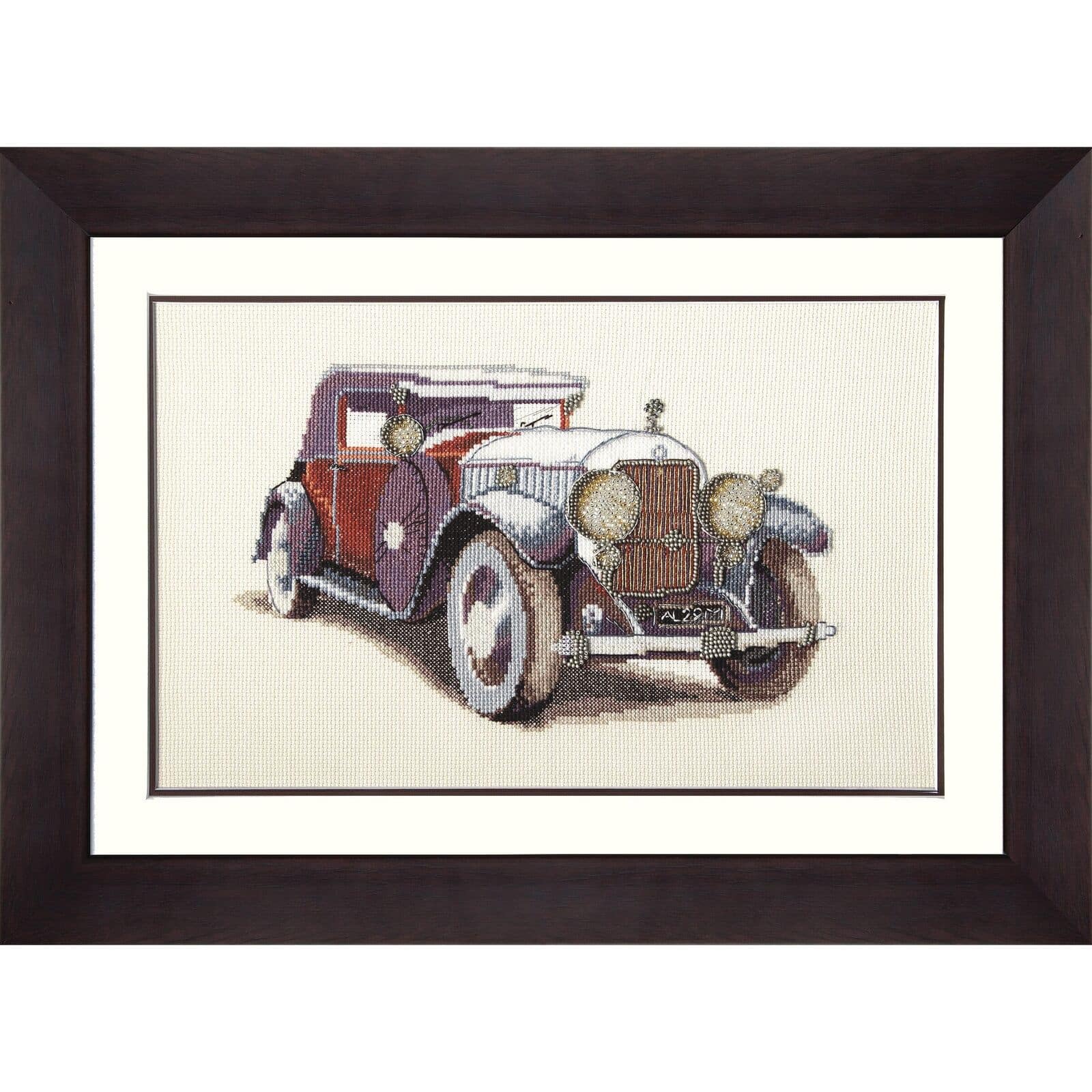 Charivna Mit Mixed technique stitch kit Auto Skoda 1933