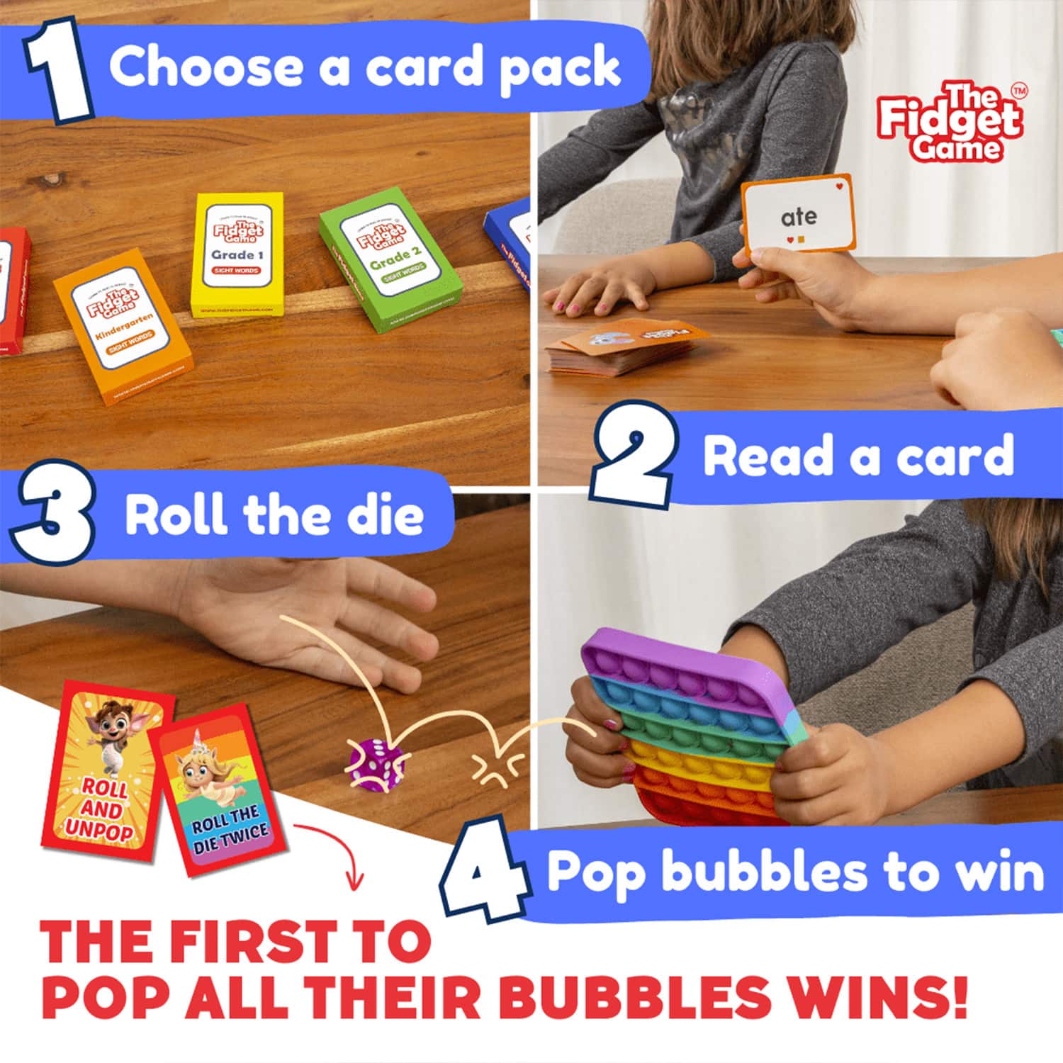 The Fidget Game Kindergarten Learning Bundle Set