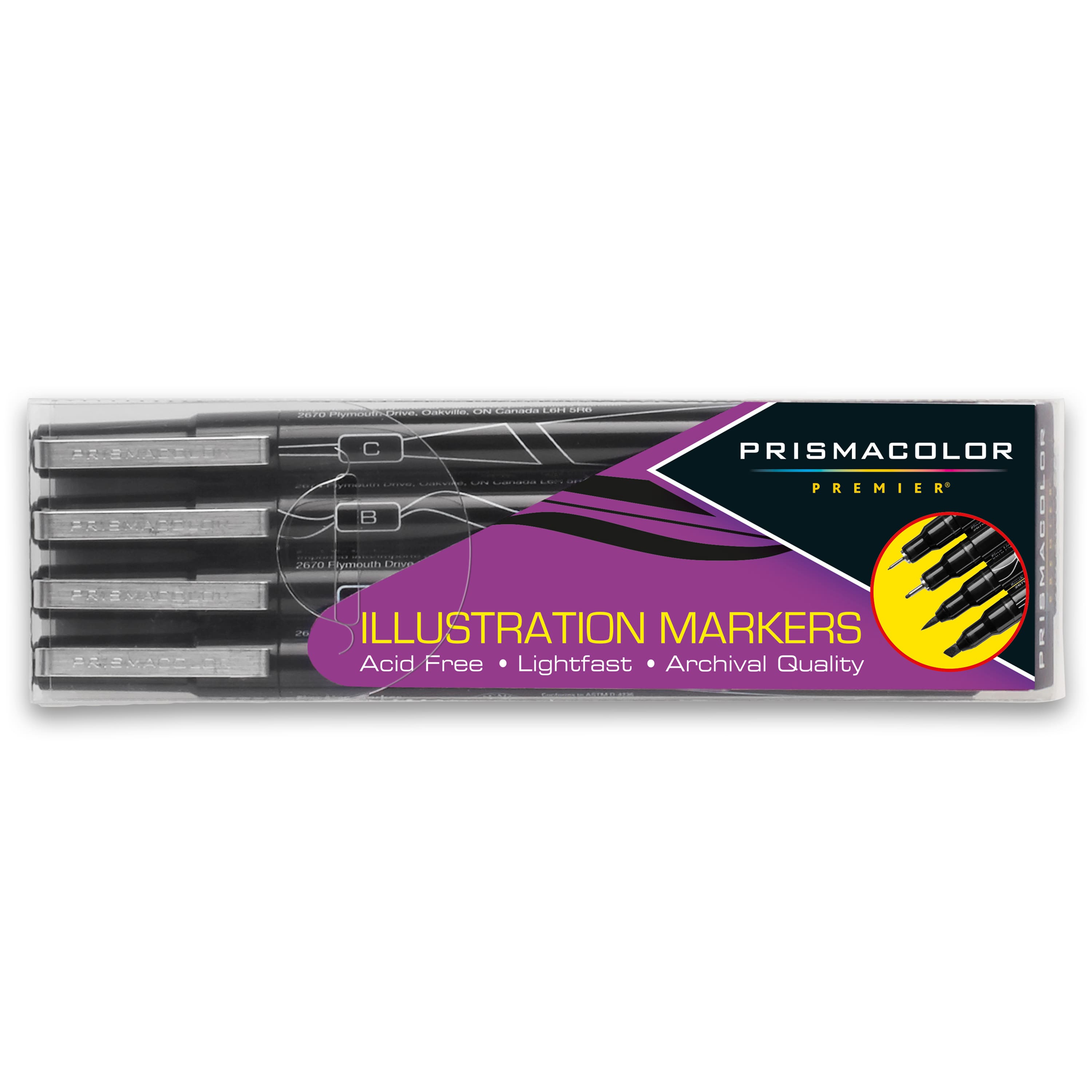 Prismacolor® Premier® 4 Piece Illustration Markers Set