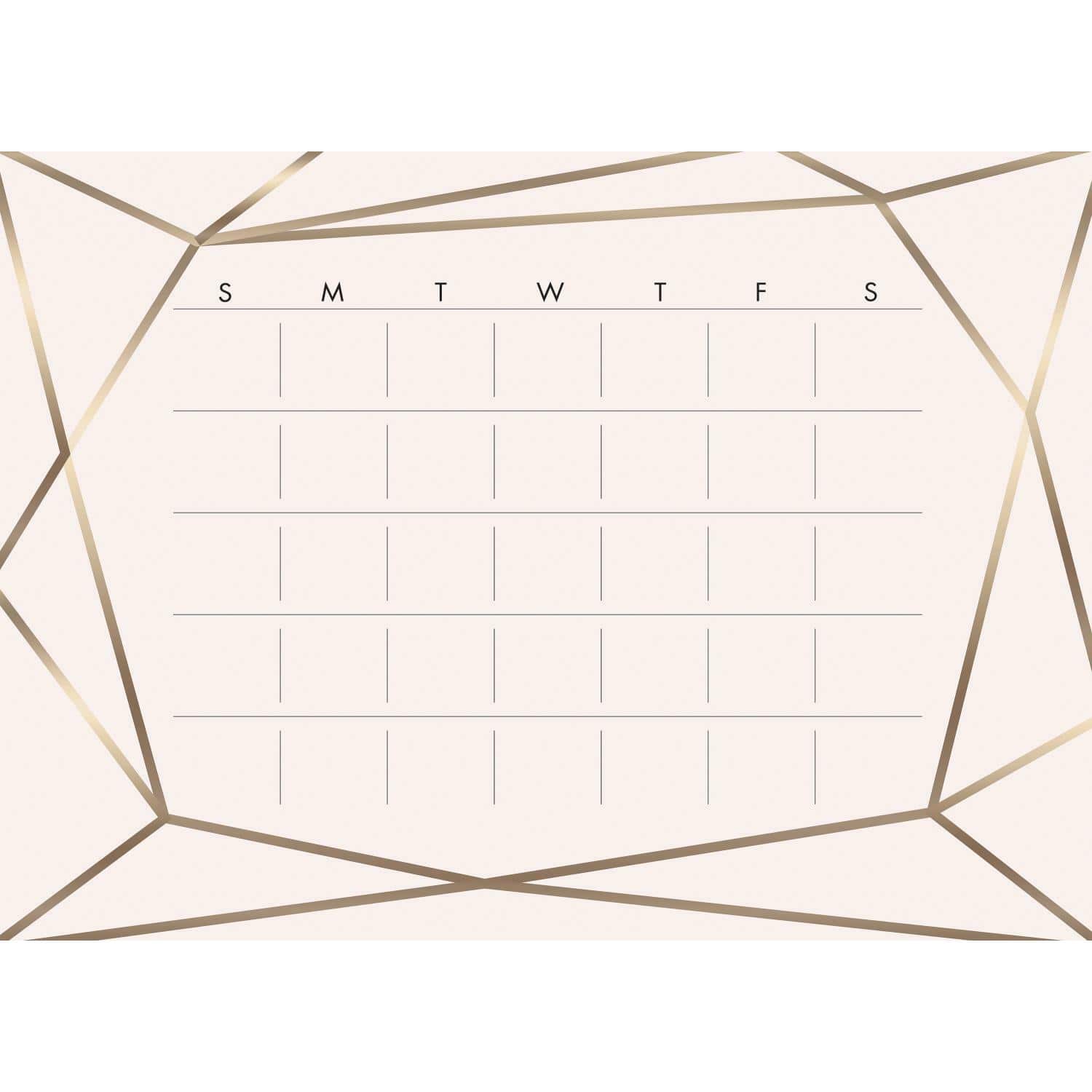 RoomMates Blush Beauty Dry Erase Calendar Peel & Stick Wall Decal