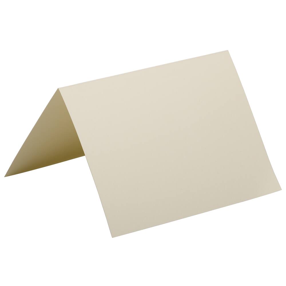 JAM Paper A6 Ivory Wove Strathmore Foldover Cards, 50ct.
