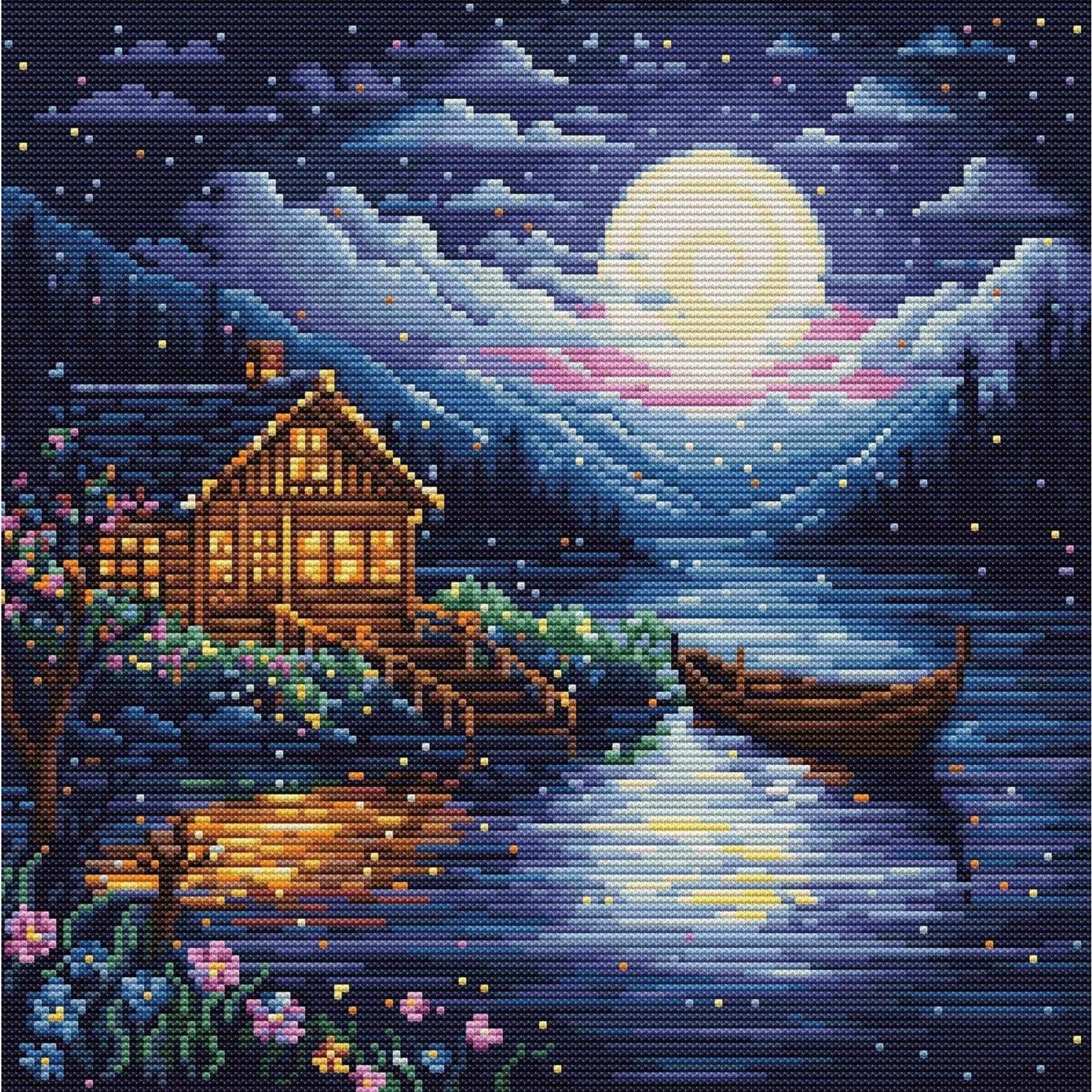 Luca-S Spring Night Counted Cross Stitch Kit