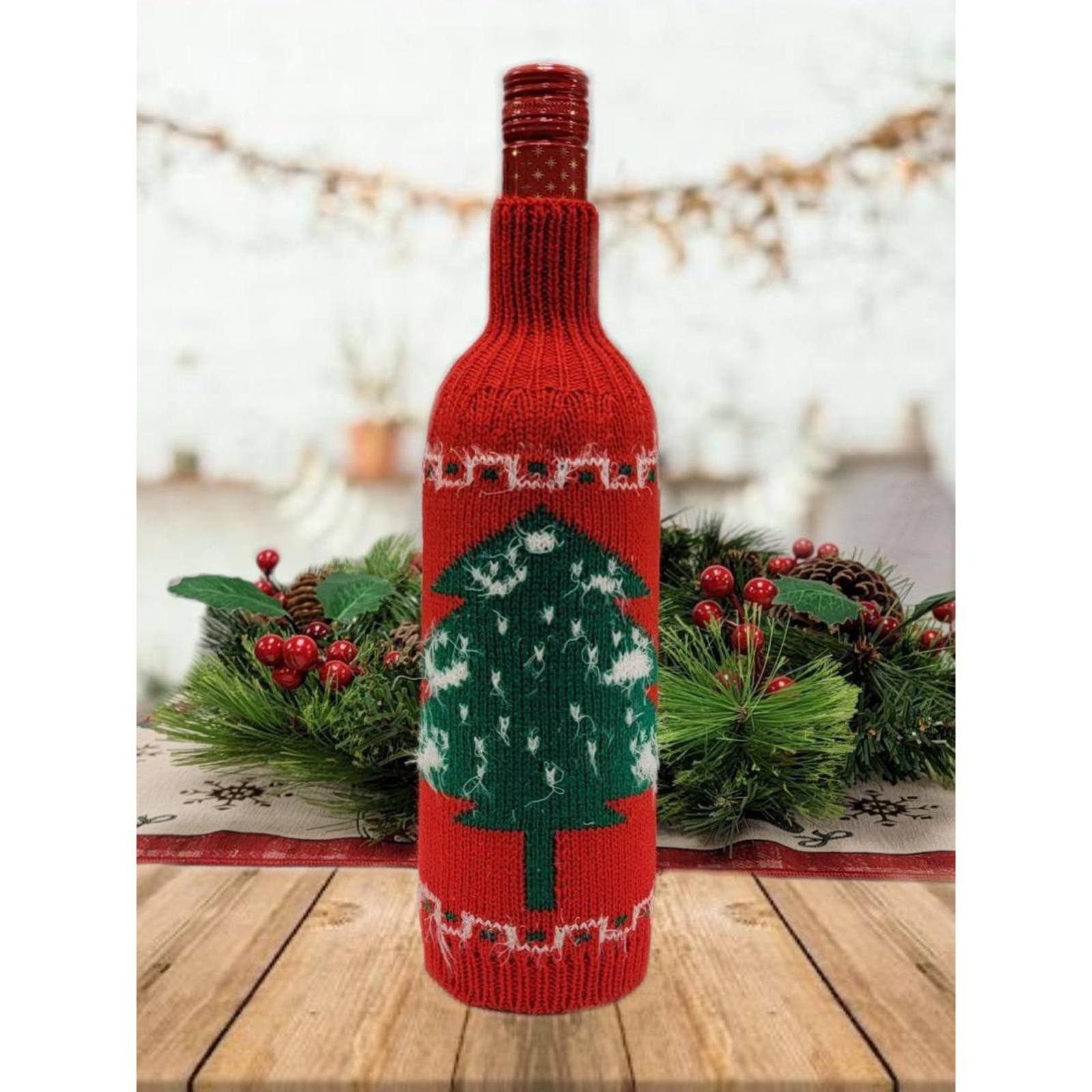 Wizardi 8.5" x 11.7" Christmas Tree Bottle Cover 