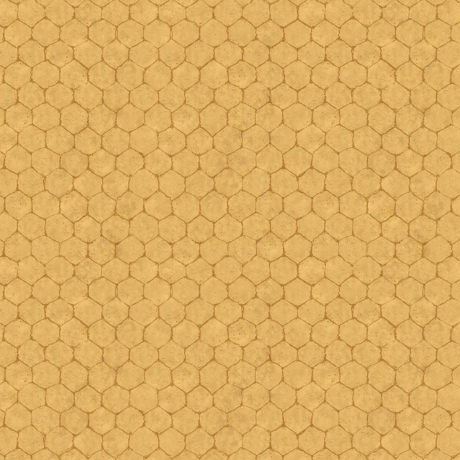 Springs Creative Crown Roost Yellow Chicken Wire Cotton Fabric