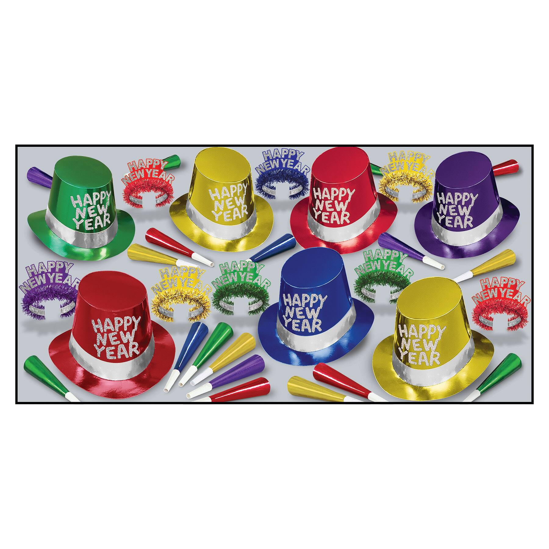 Beistle New Year 42nd Street Party Favor Kit for 50