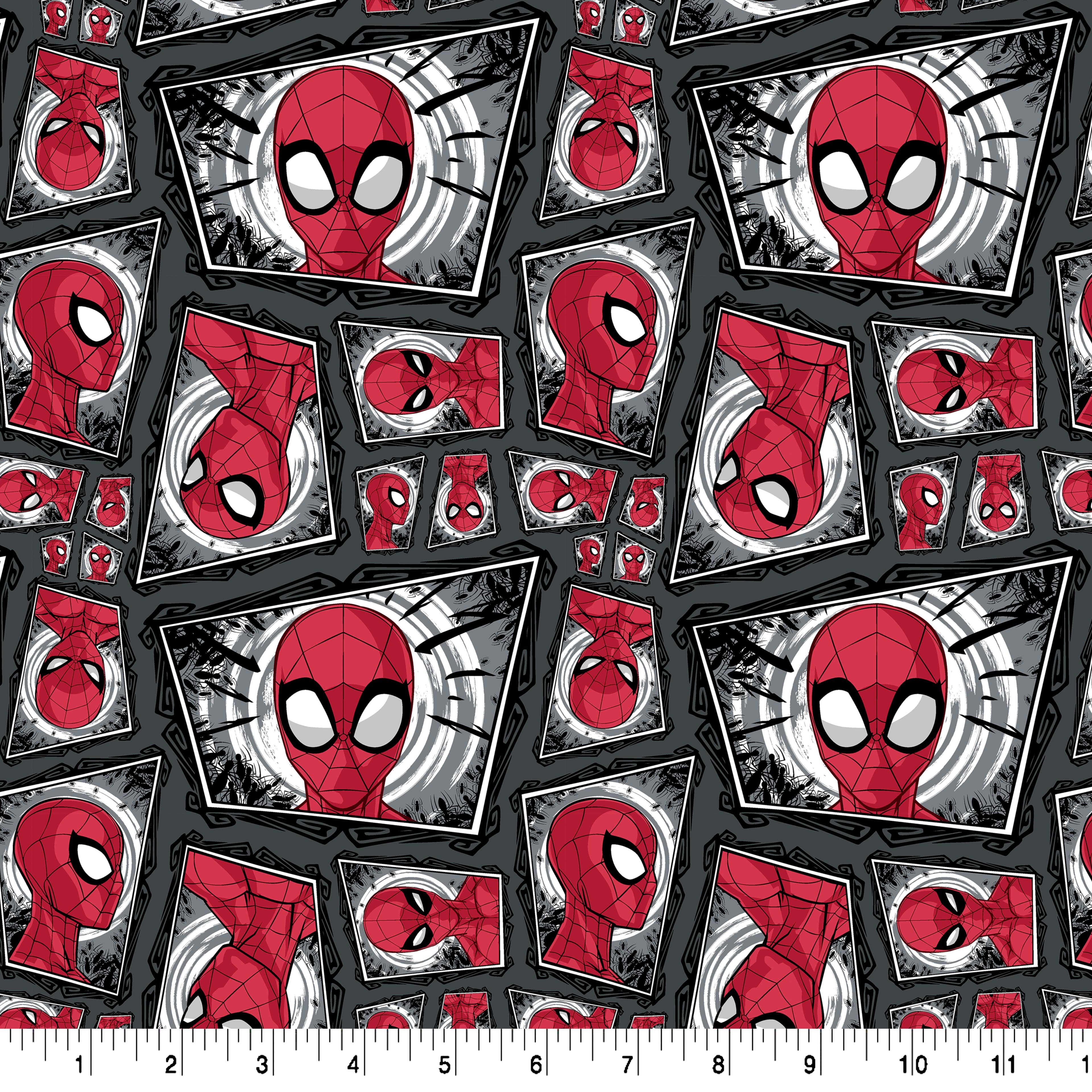 Marvel® Spider-Man Comic Swirl Cotton Fabric