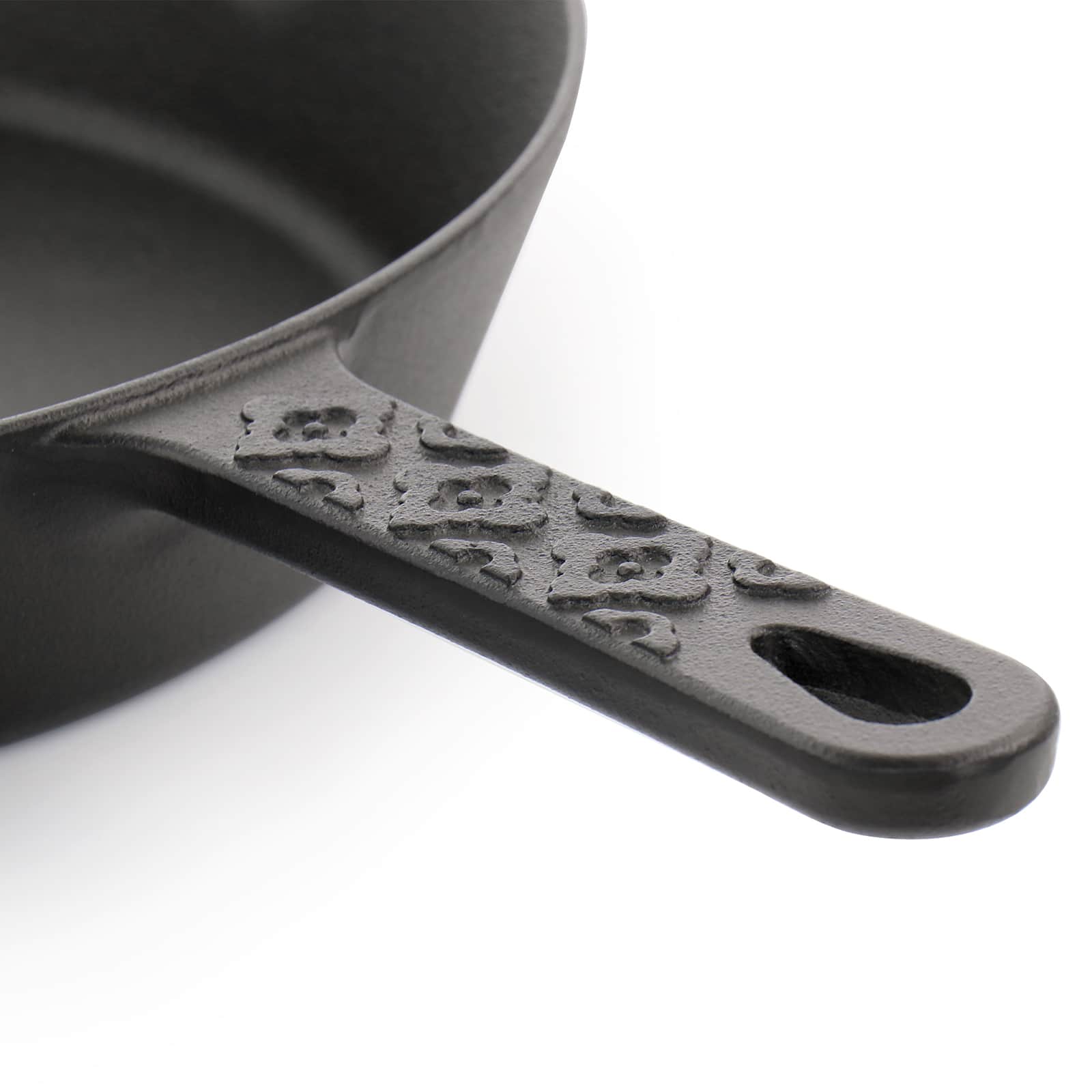 Spice by Tia Mowry Savory Saffron 12" Cast Iron Skillet with Pouring Spouts