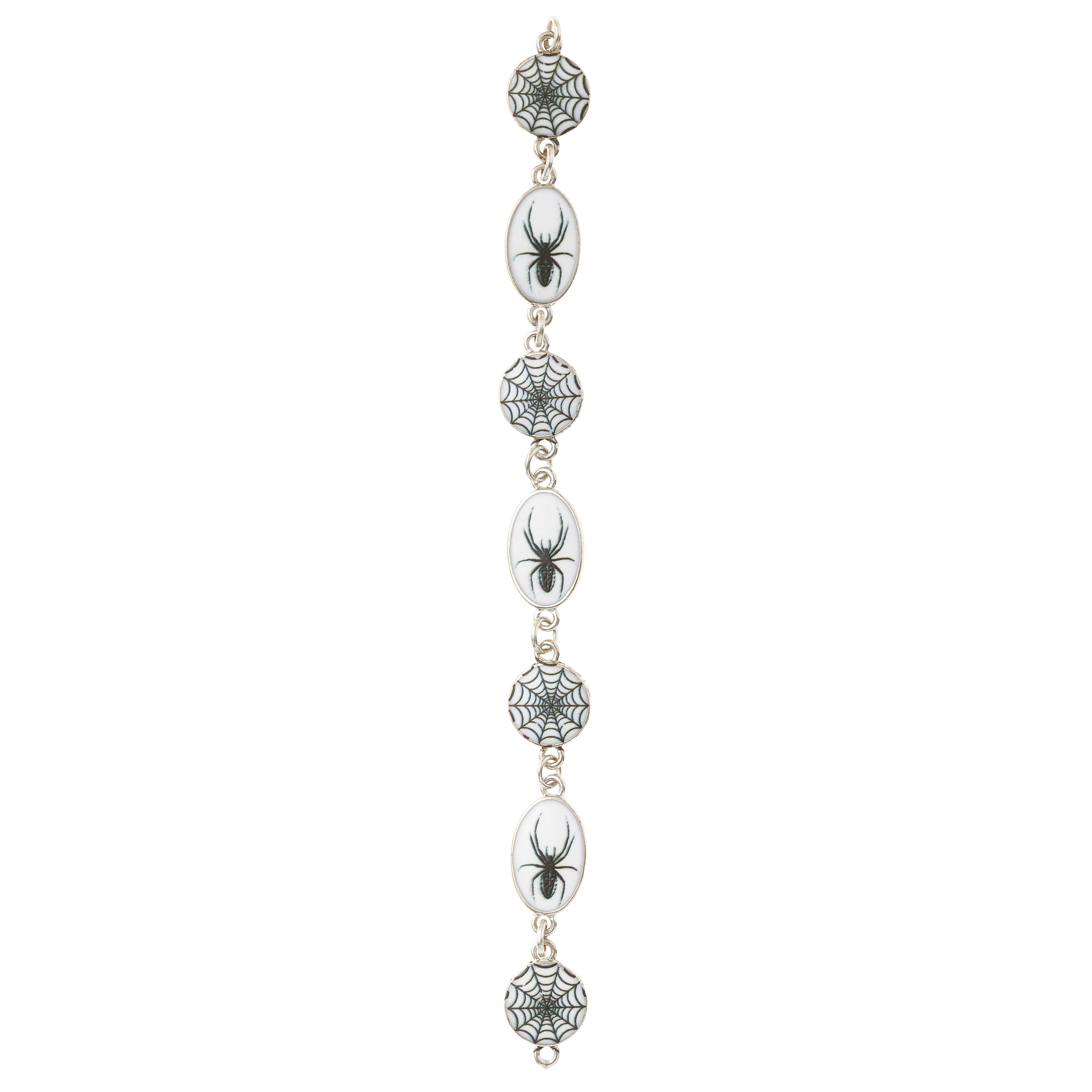 Rhodium Spider Print Metal Charms by Bead Landing™