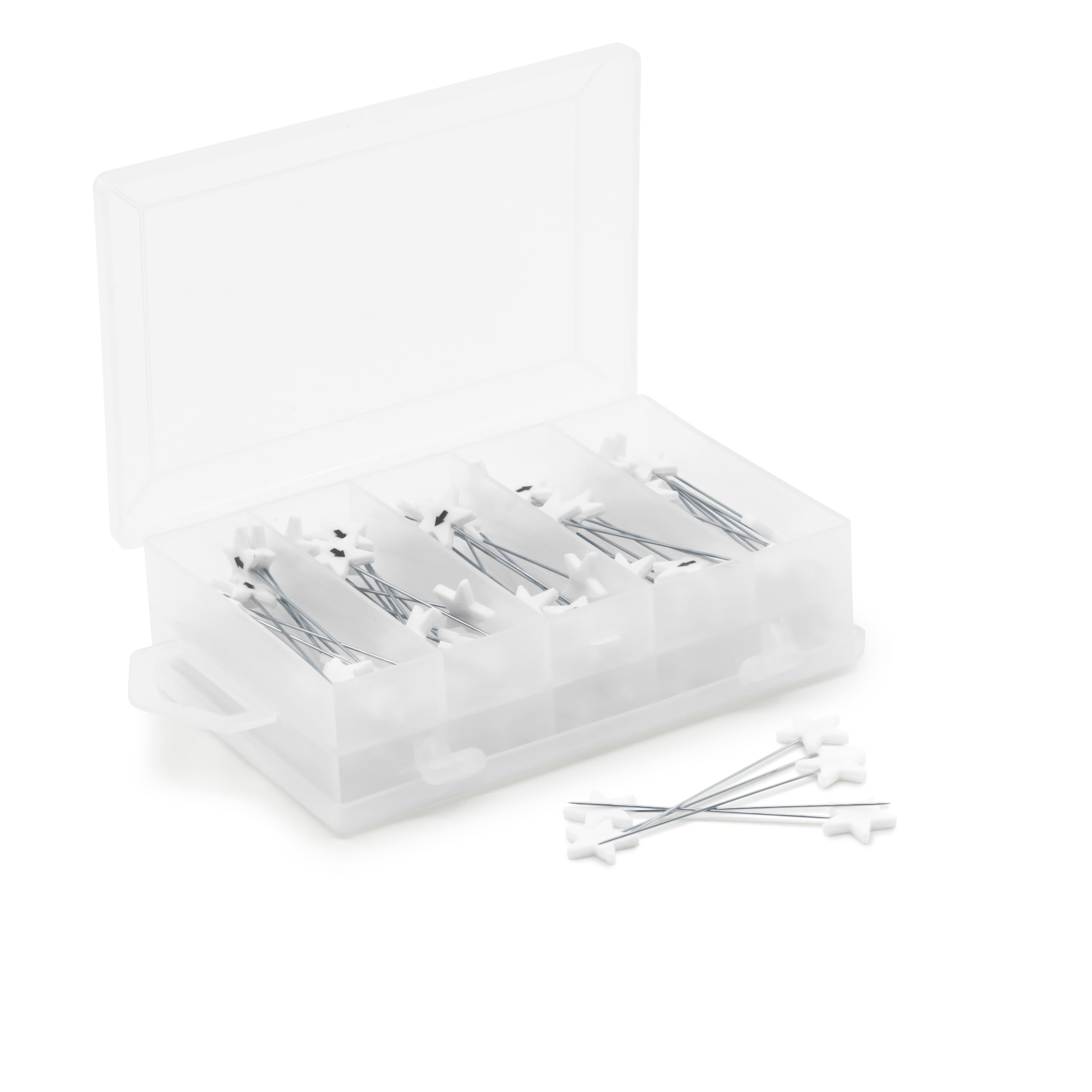 Dritz® White Star Flat Head Pins With Numbers & Directional Arrows, 115ct.