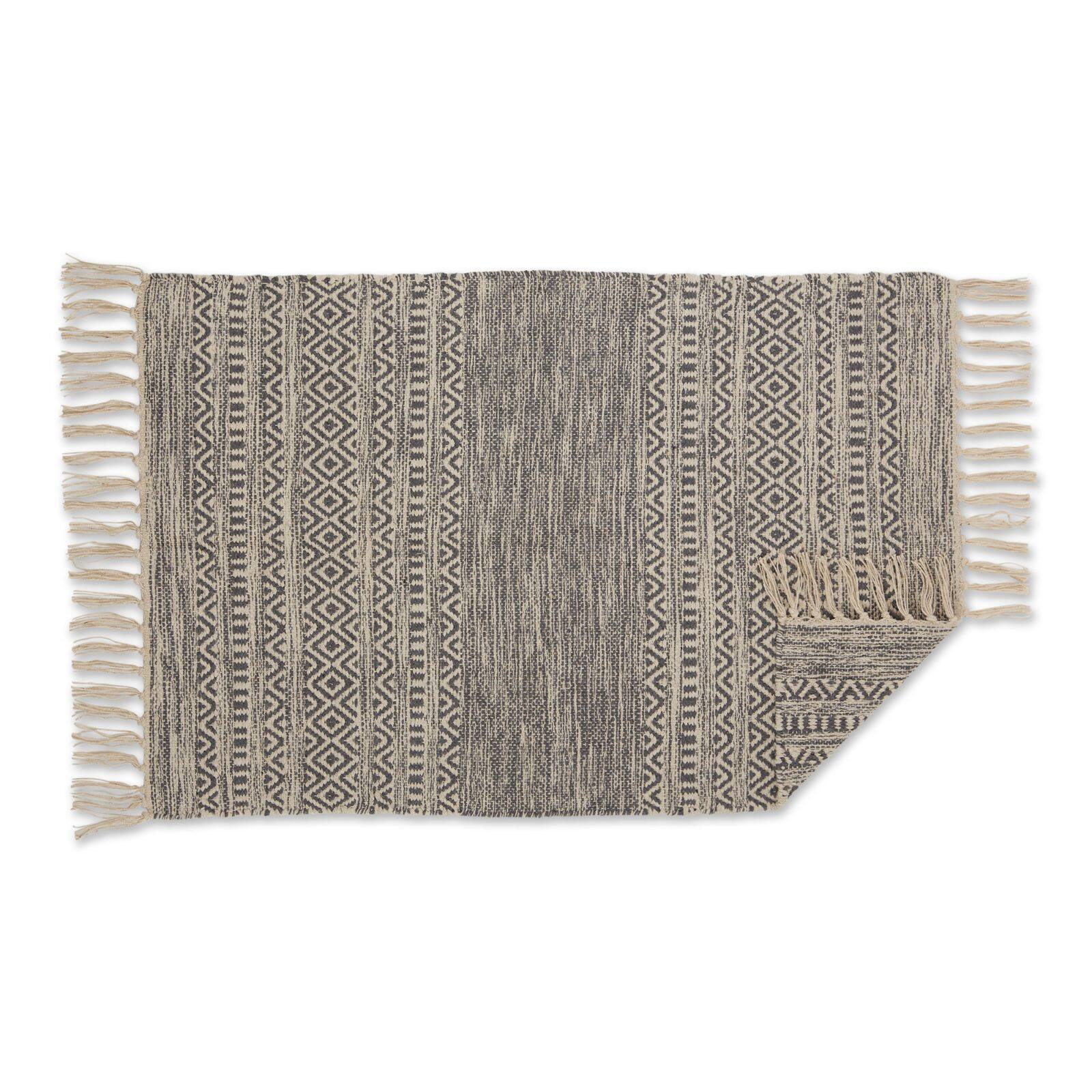 DII® Gray Textured Dobby Hand-Loomed Rug, 2ft. x 3ft.