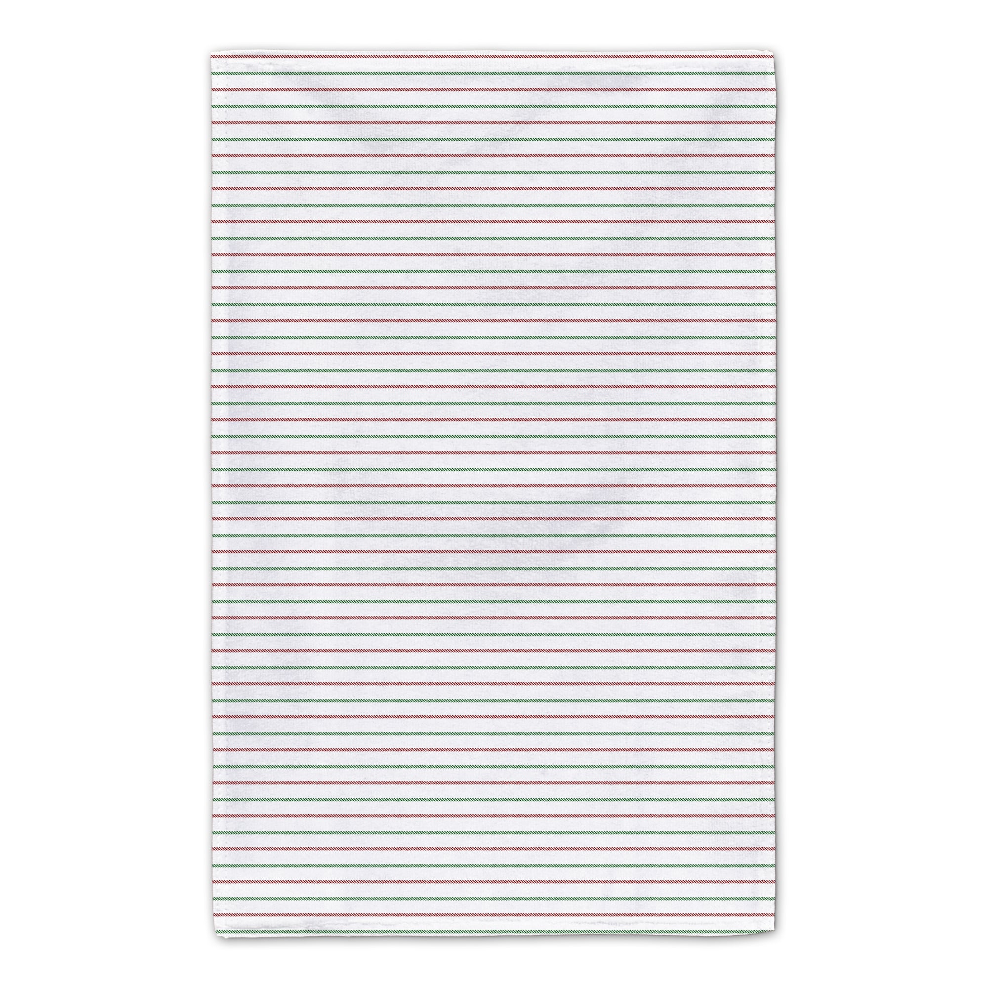 Santas Sleigh Crossing Stripes Tea Towels - Set of 2
