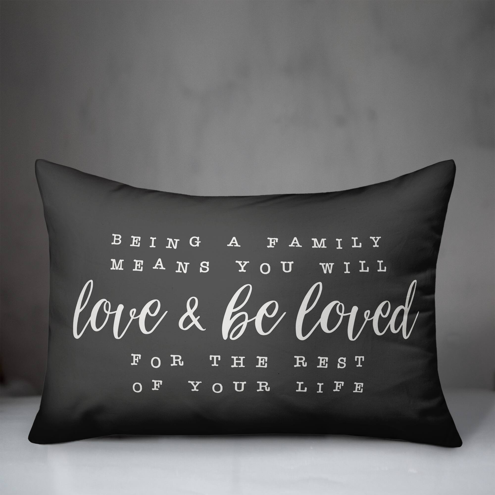 Love & Be Loved Indoor/Outdoor Lumbar Pillow