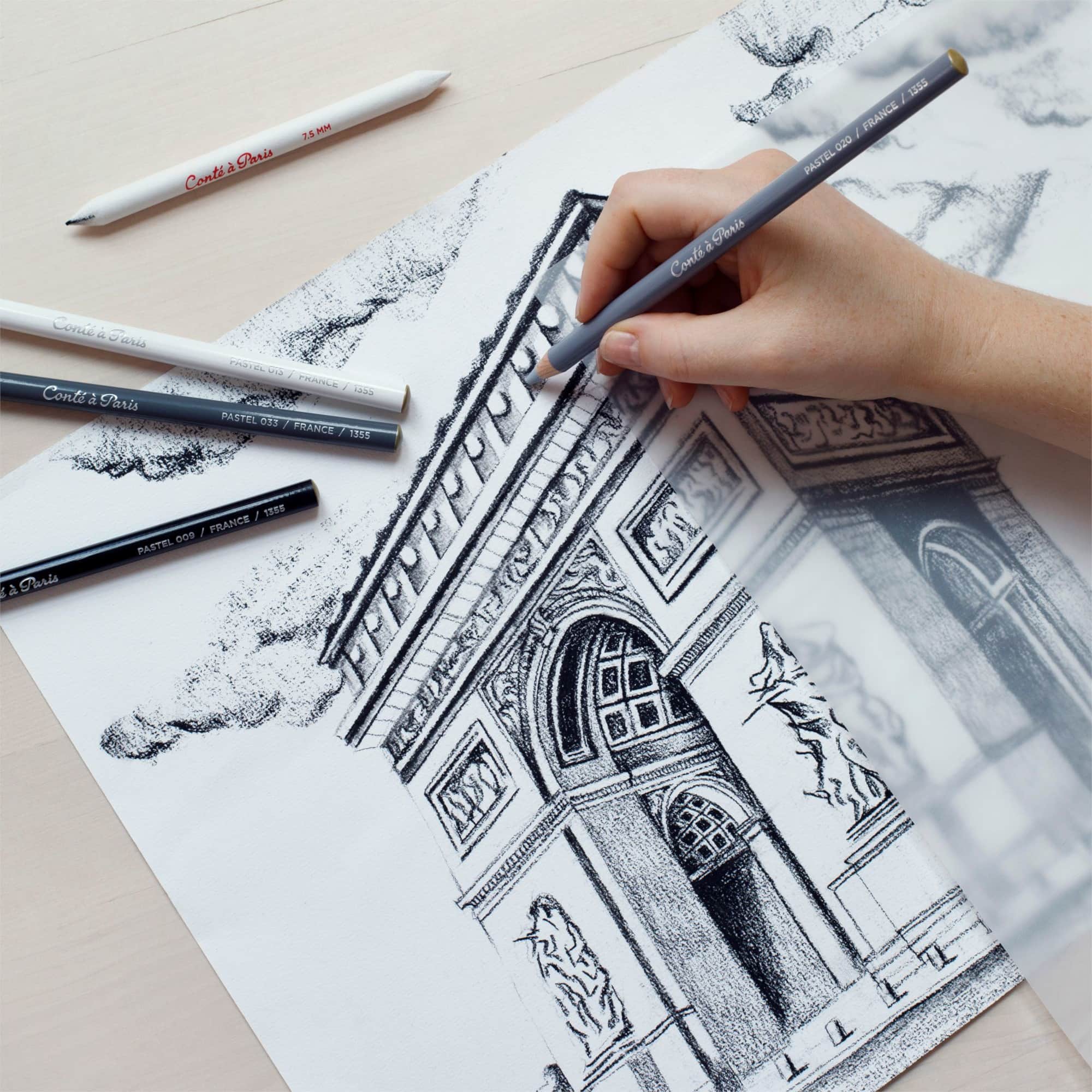 Conté à Paris™ White Pastel Pencils, 2ct.