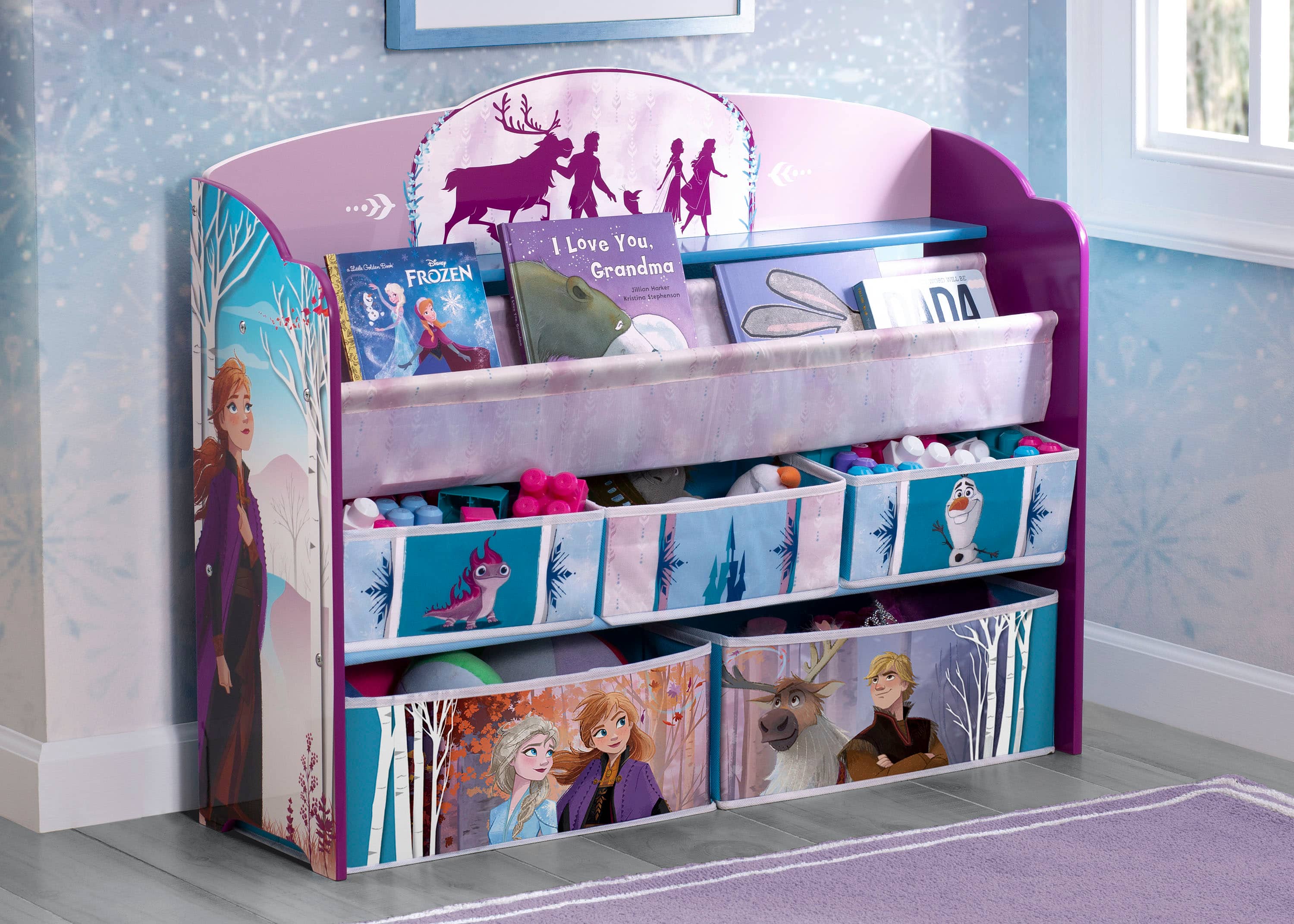 Delta Children Frozen II Deluxe Toy & Book Organizer