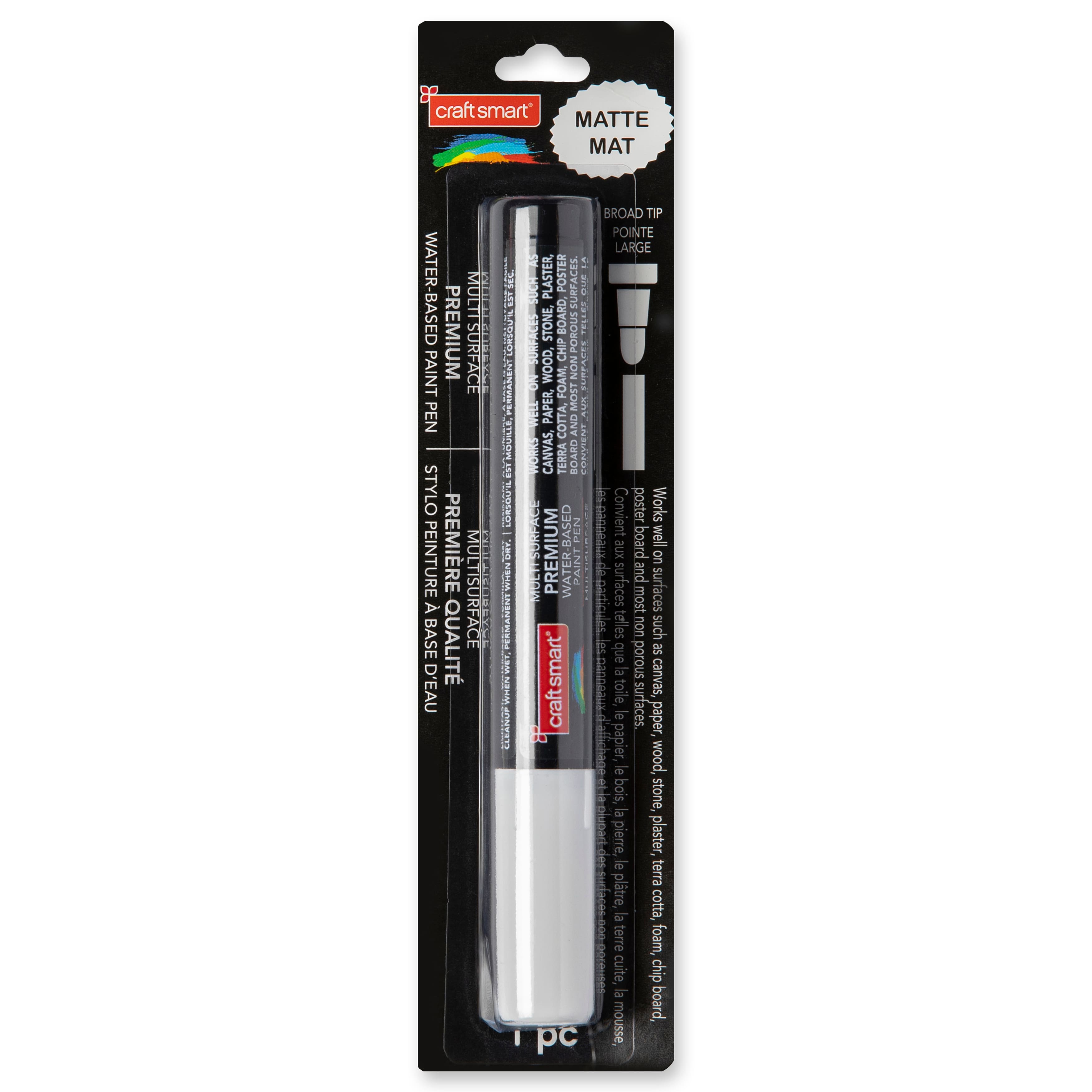 12 Pack: Premium Broad Tip Matte Water-Based Paint Pen by Craft Smart®