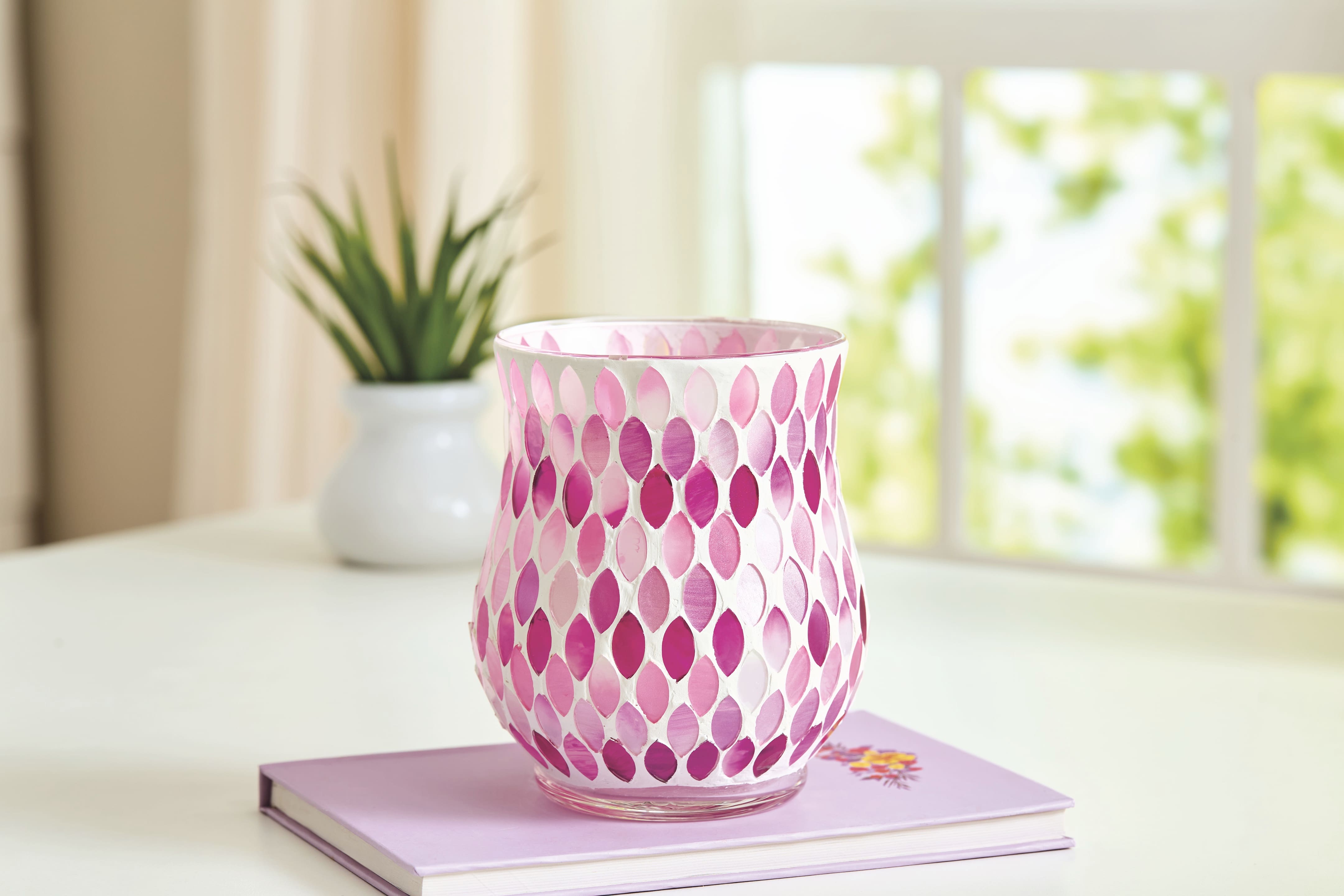 4.75" Pink Glass Vase Mosaic Kit by Make Market®