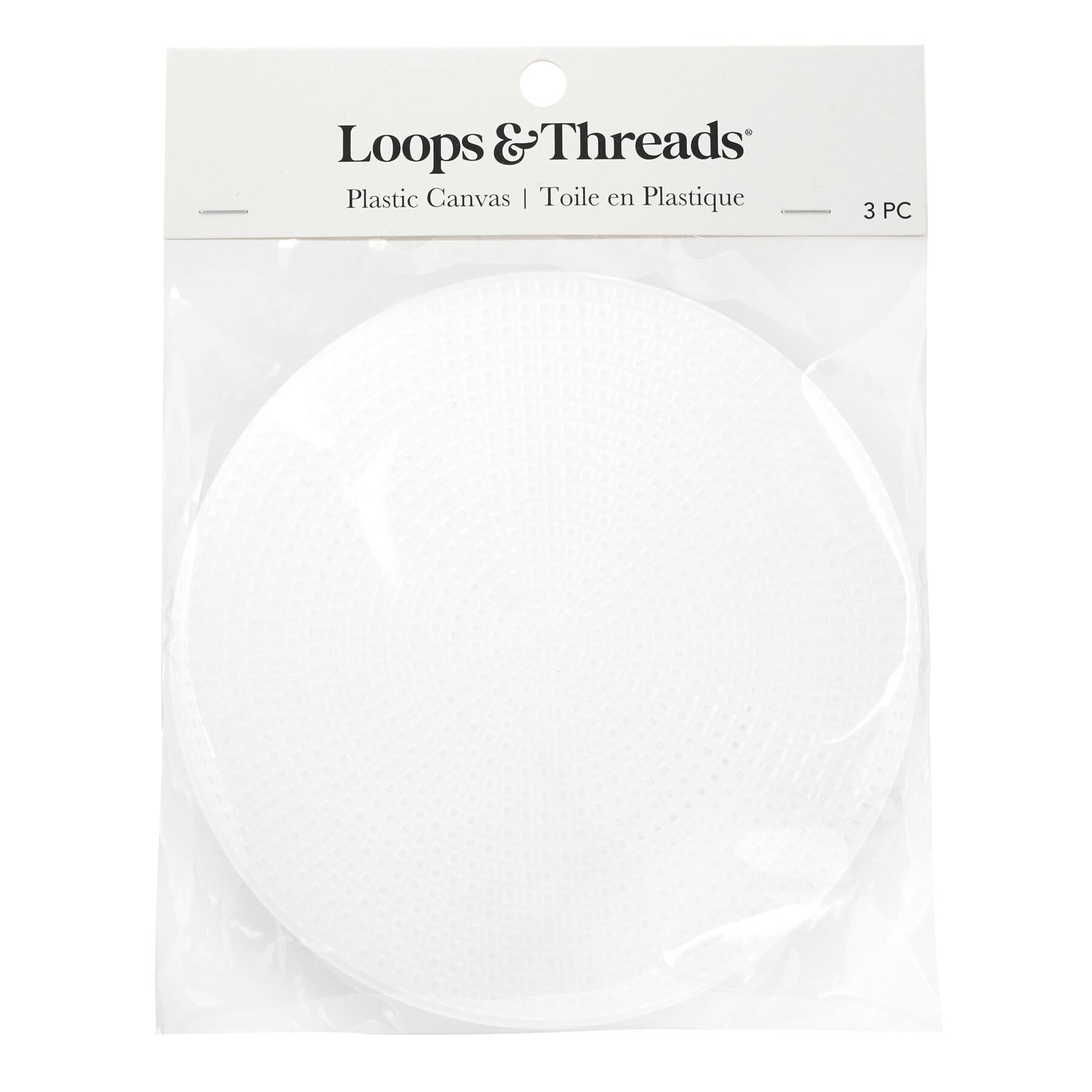 5.5" Clear Circle Plastic Canvases by Loops & Threads®